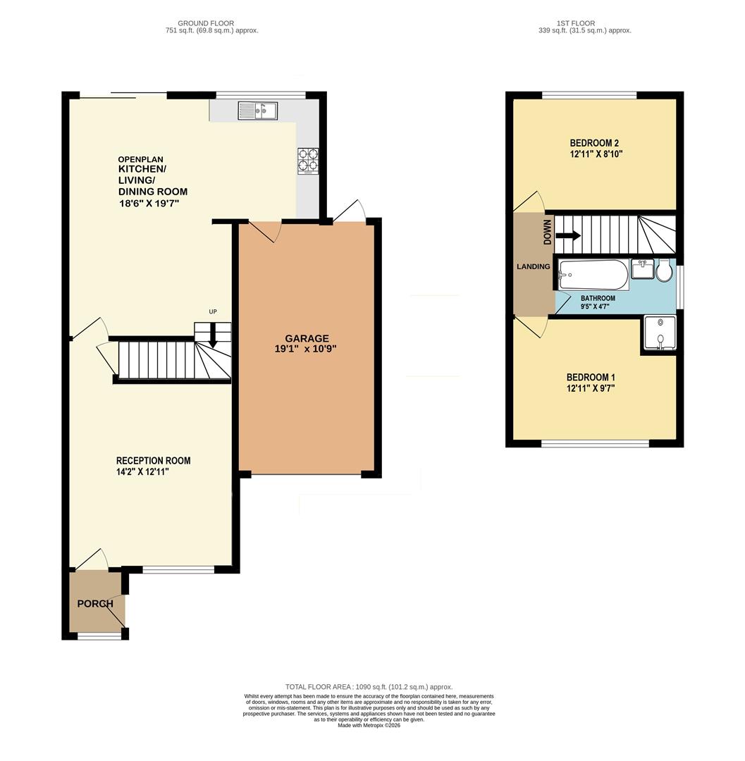 17, Bradbourne Way, Pitsea, Basildon floorplan