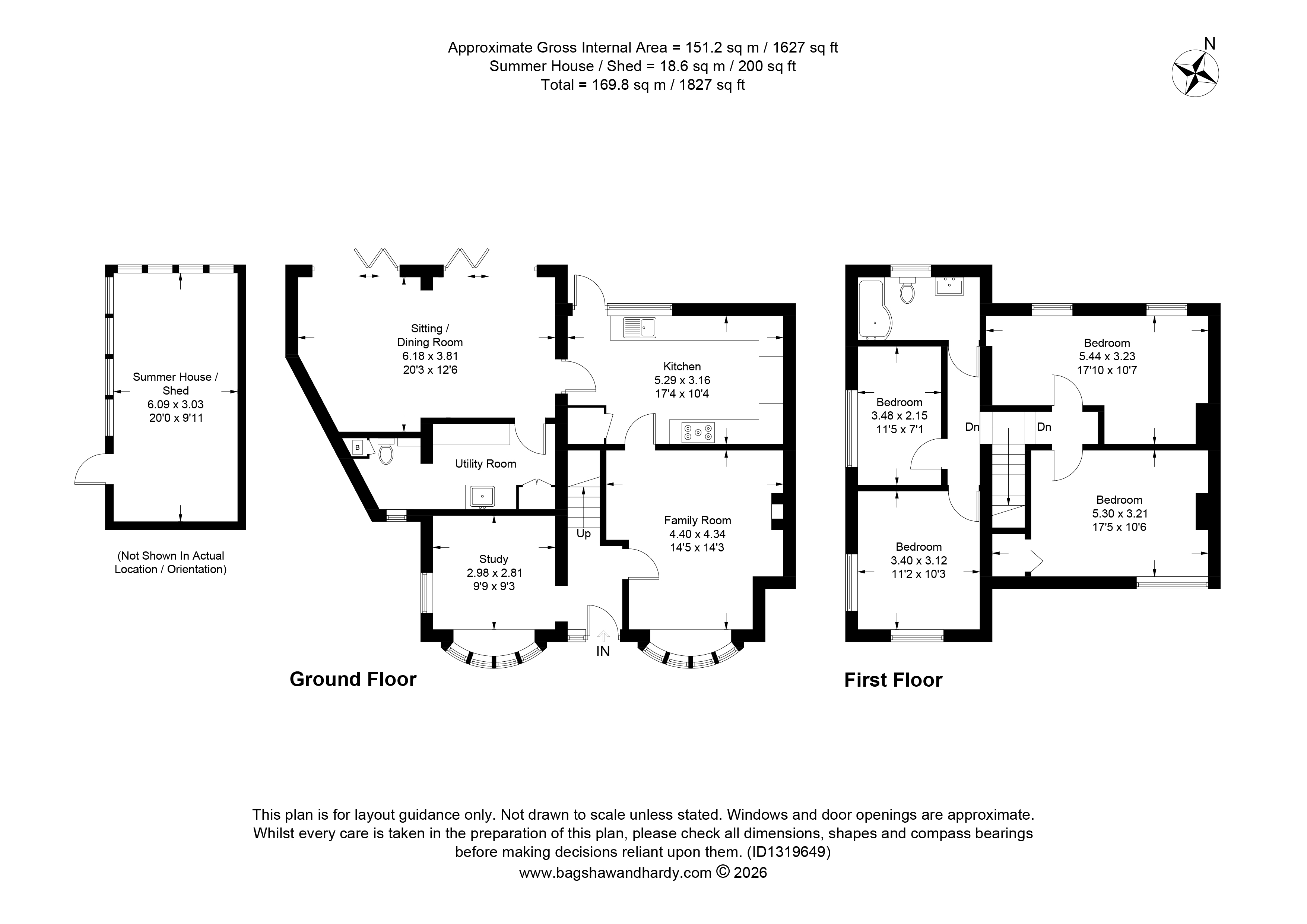 83, Granville Road, Oxted floorplan