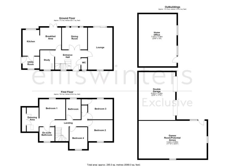 1, Laxton Grange, Bluntisham floorplan
