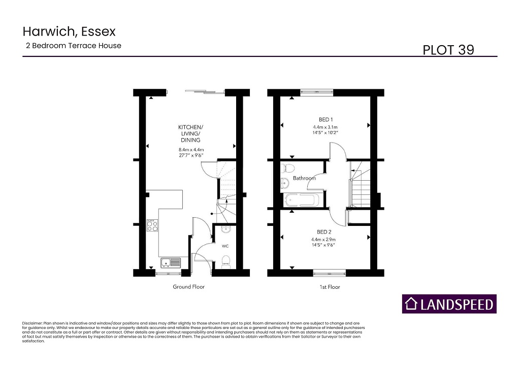 Plot 40, Affordable Housing, Wisteria Way, Dovercourt Co12 4rr, Harwich floorplan