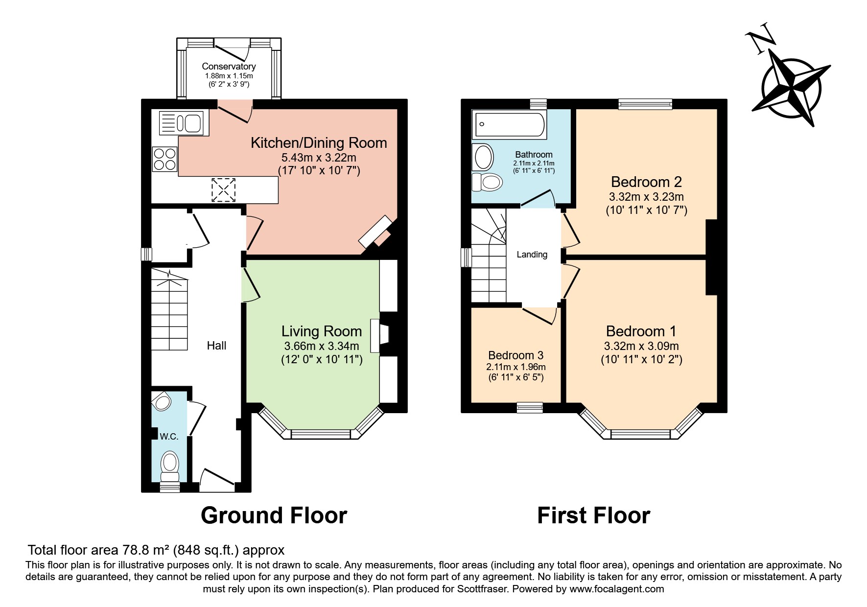 57, Kiln Lane, Headington floorplan