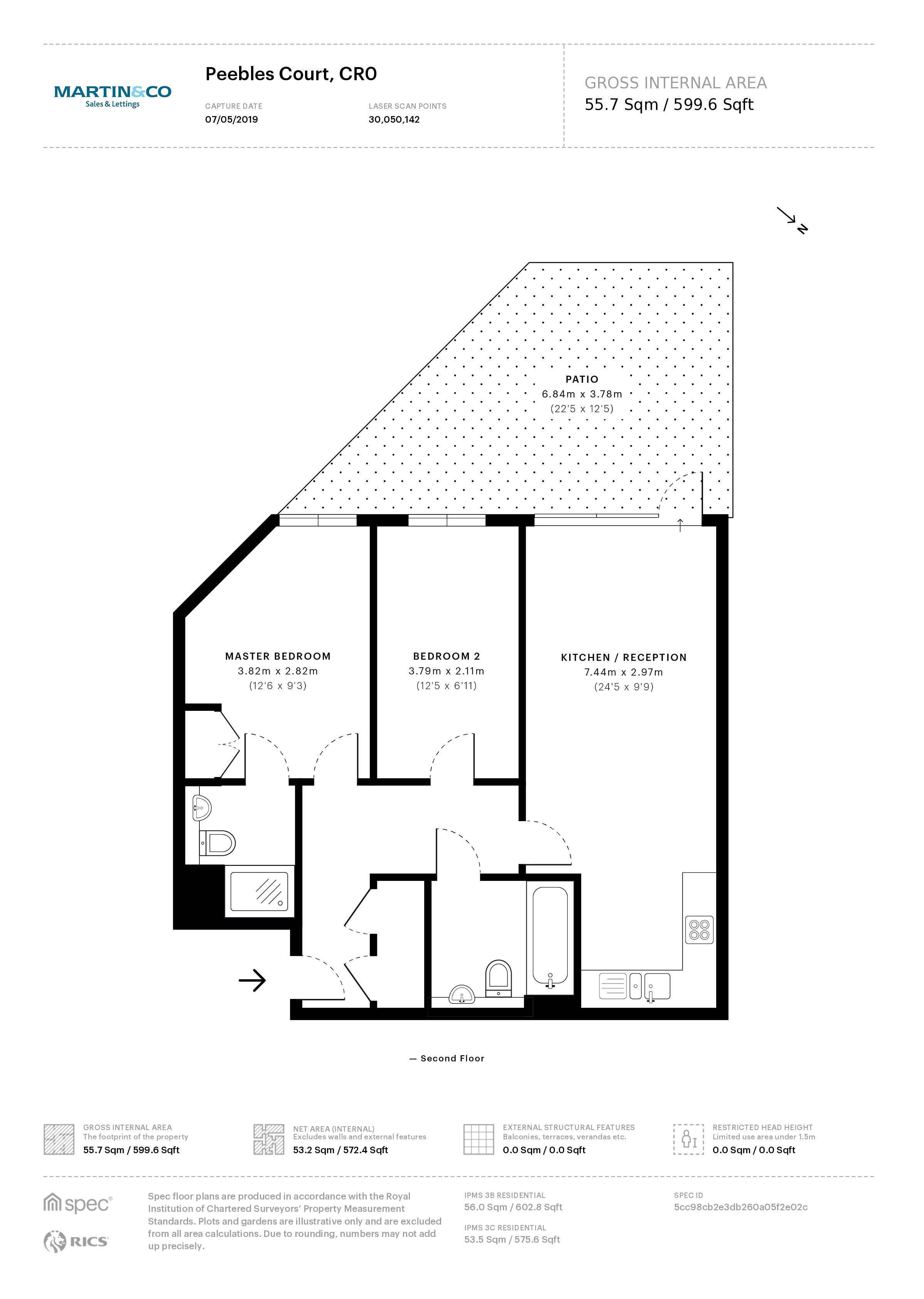 2 Bedrooms Flat for sale in Whitestone Way, Croydon, Surrey CR0