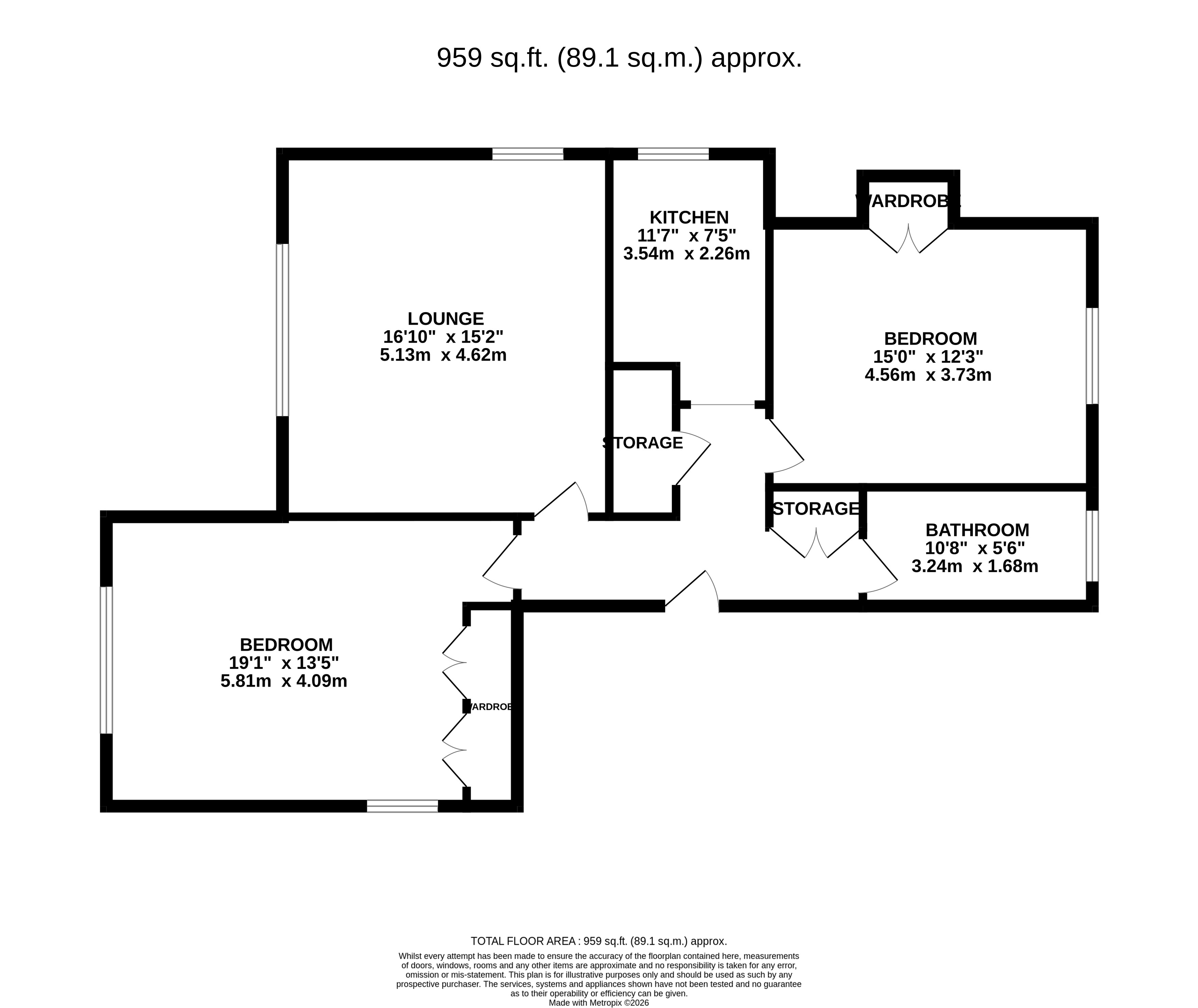4 Cullenswood Court , Granville Road , Eastbourne floorplan