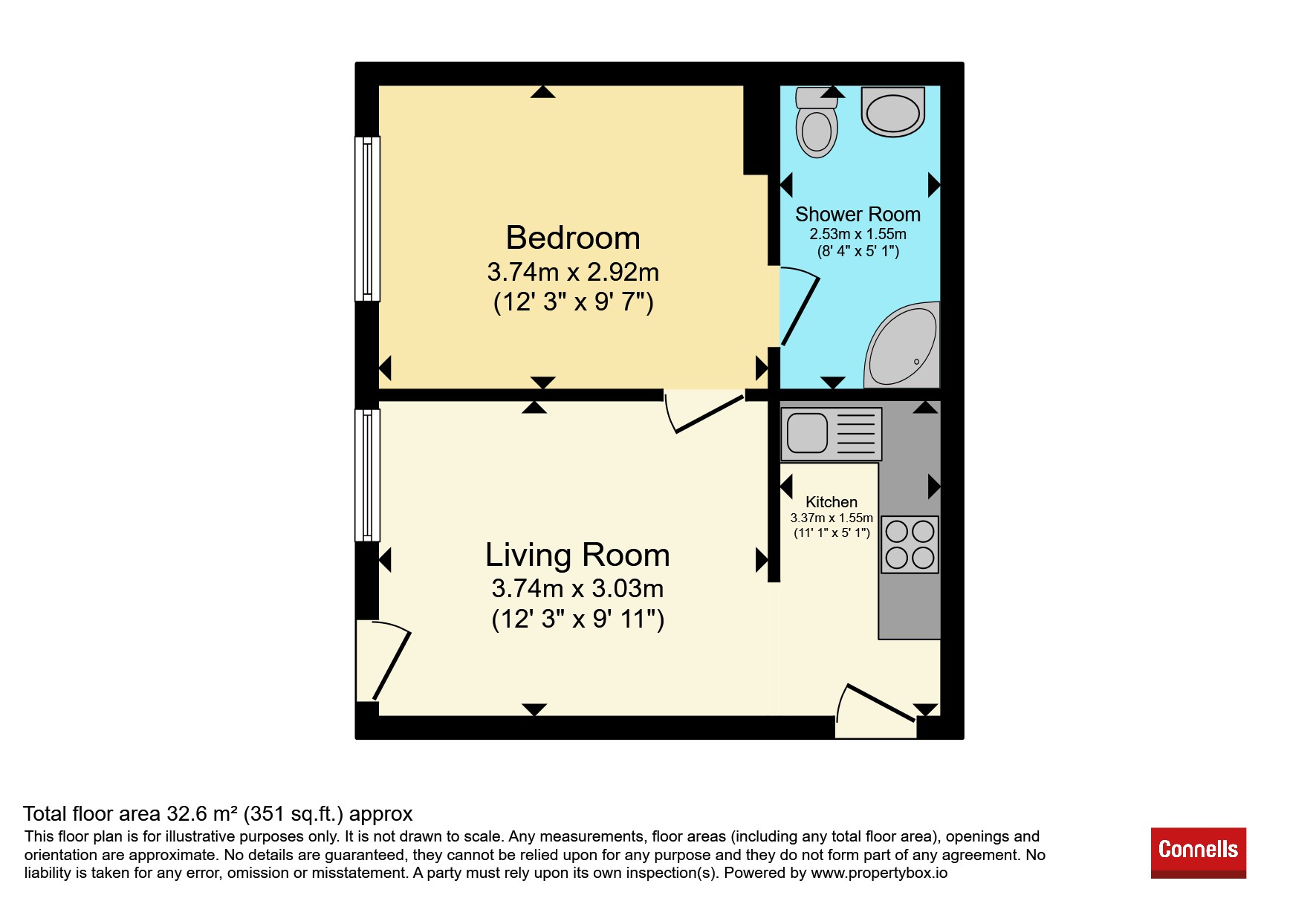 Flat 1, Lawnswood House, Church Avenue, Stourport-On-Severn floorplan