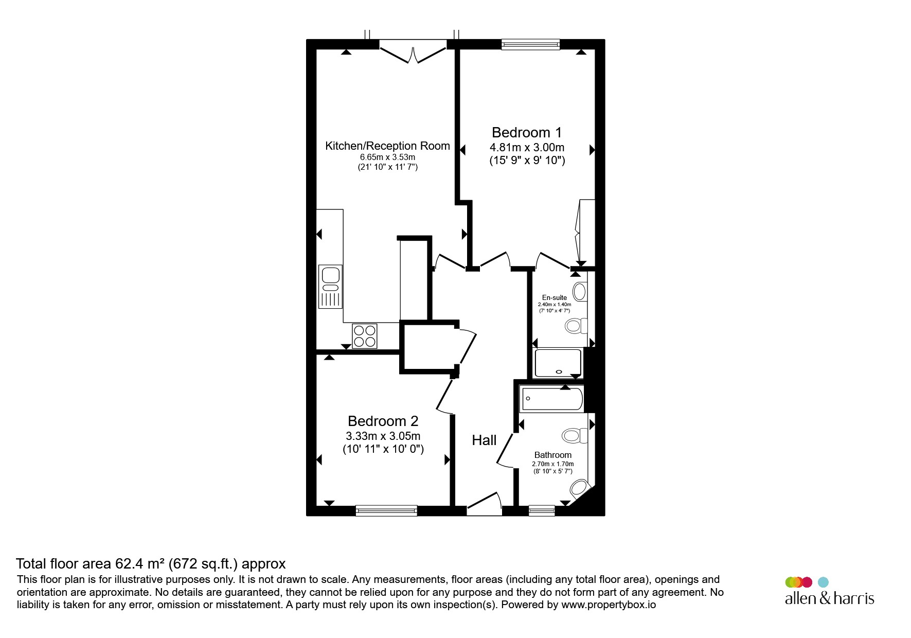 Flat 8, The Jacobs Building, Burton Court, Bristol floorplan