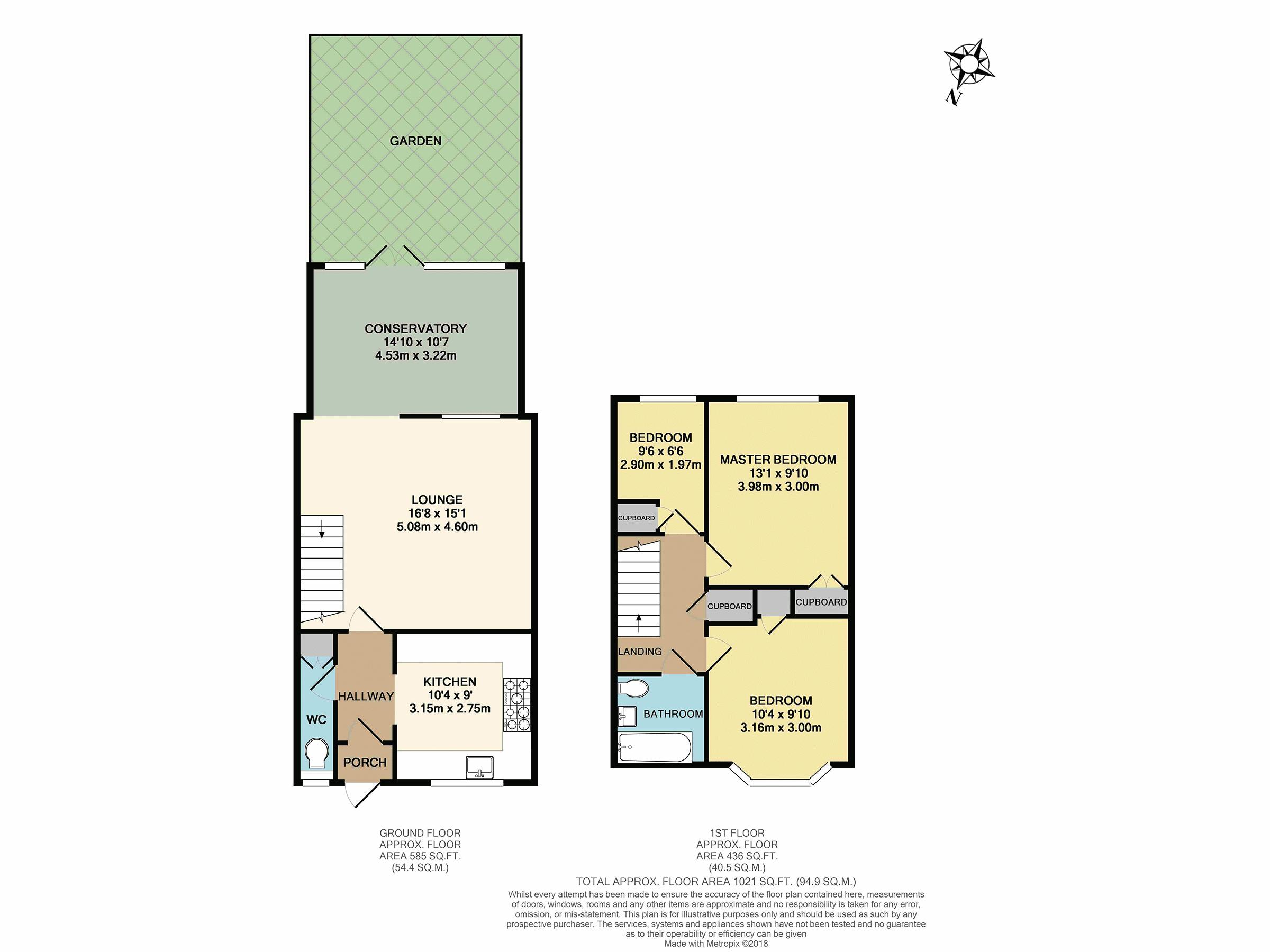 3 Bedrooms Terraced house to rent in Leas Close, Chessington KT9