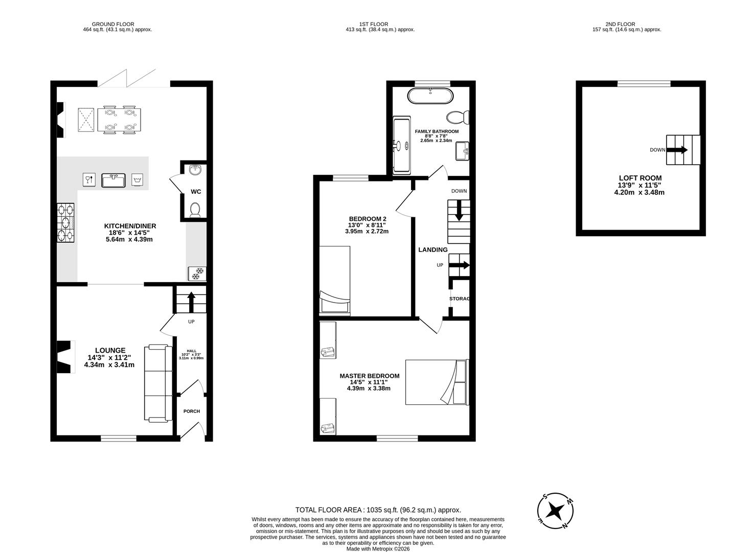 42, Station Road, Leyland floorplan