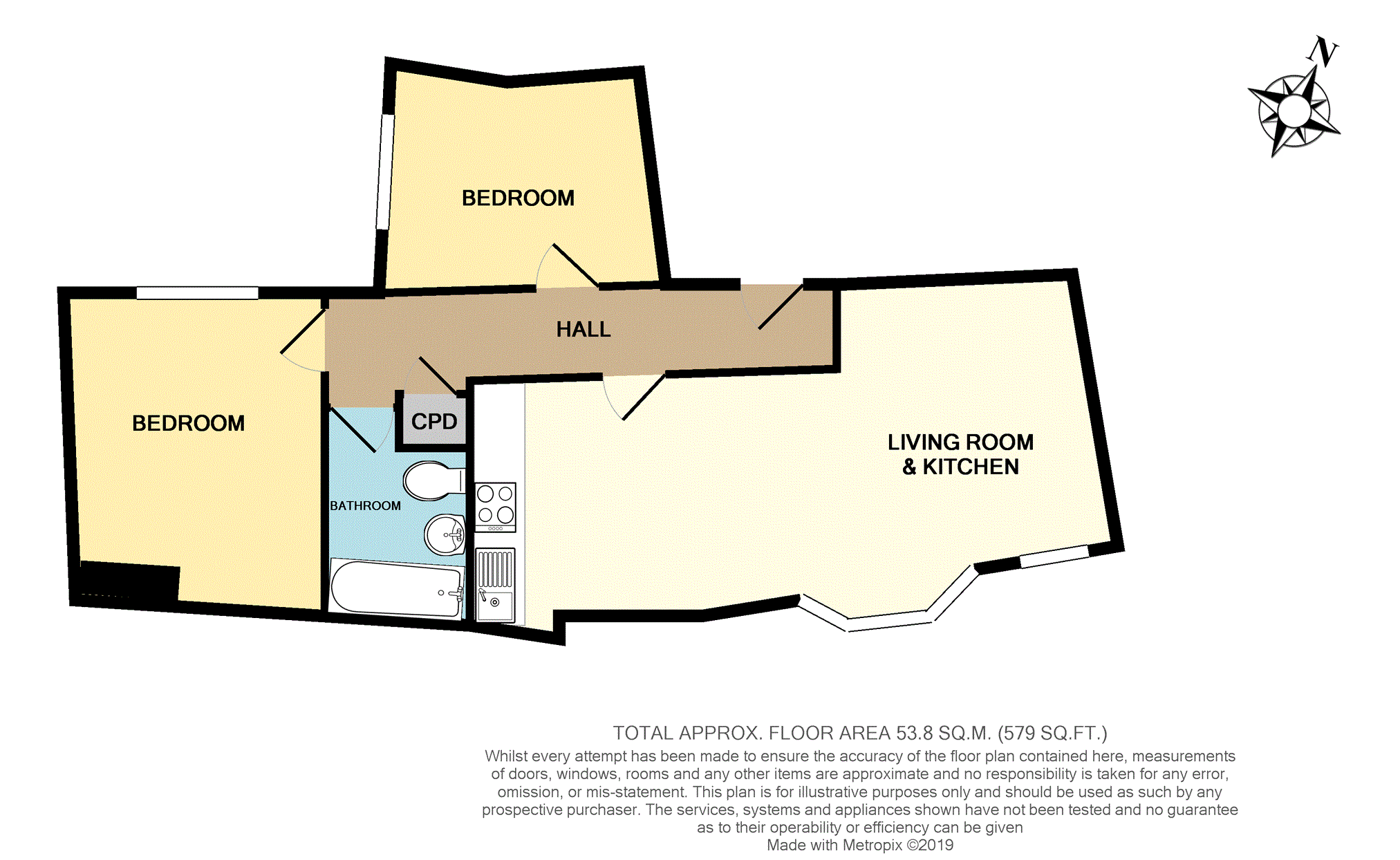 2 Bedrooms Flat to rent in Castle Street, Tonbridge TN9