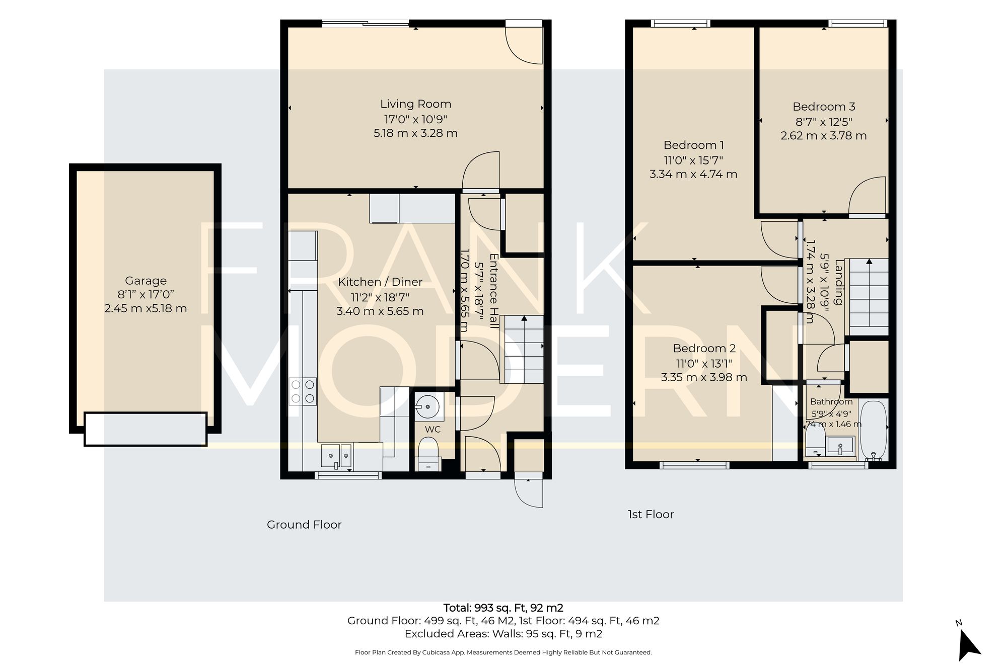 26 Cleatham, Peterborough floorplan
