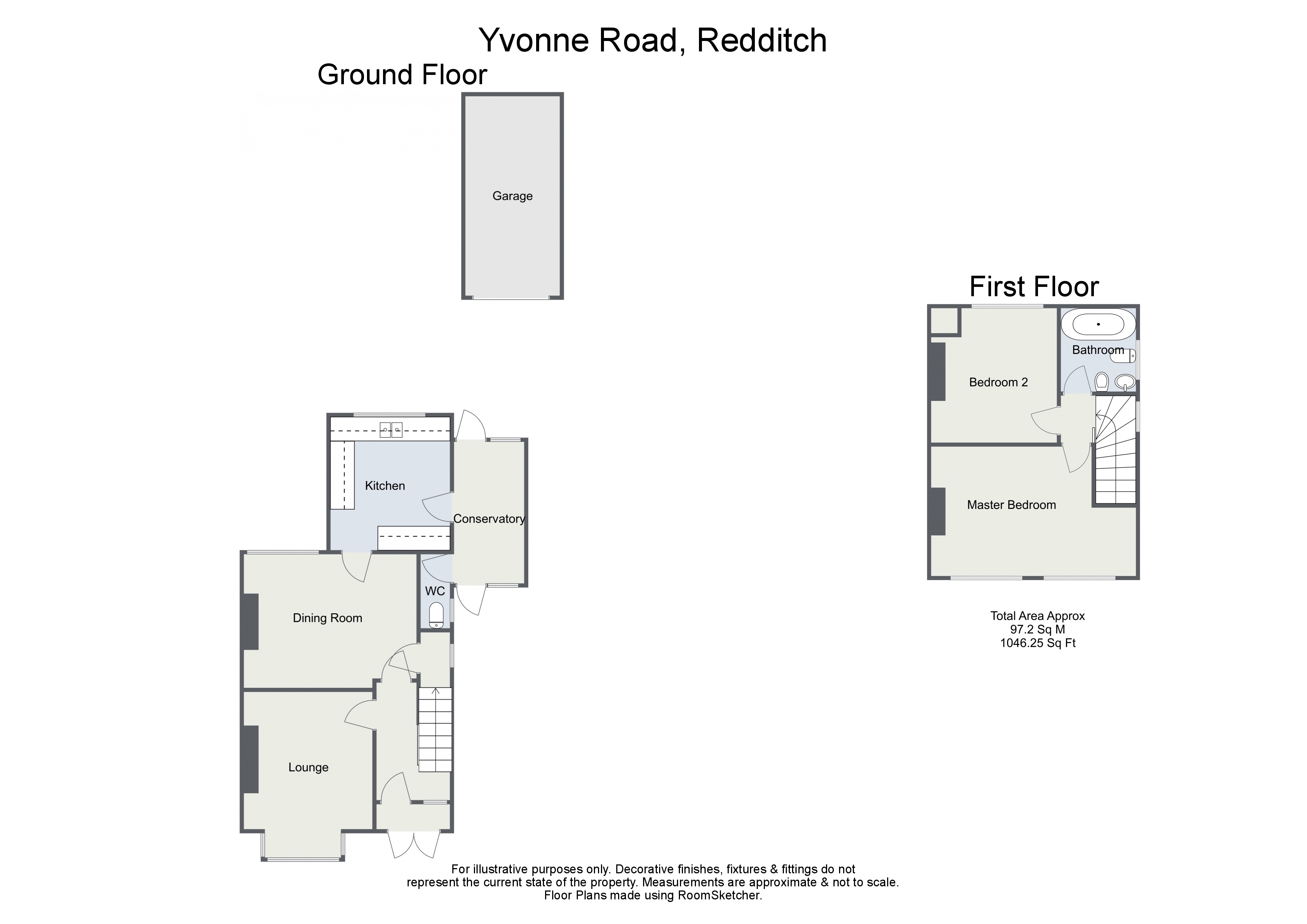 Yvonne Road, Crabbs Cross, Redditch B97, 2 bedroom semidetached house