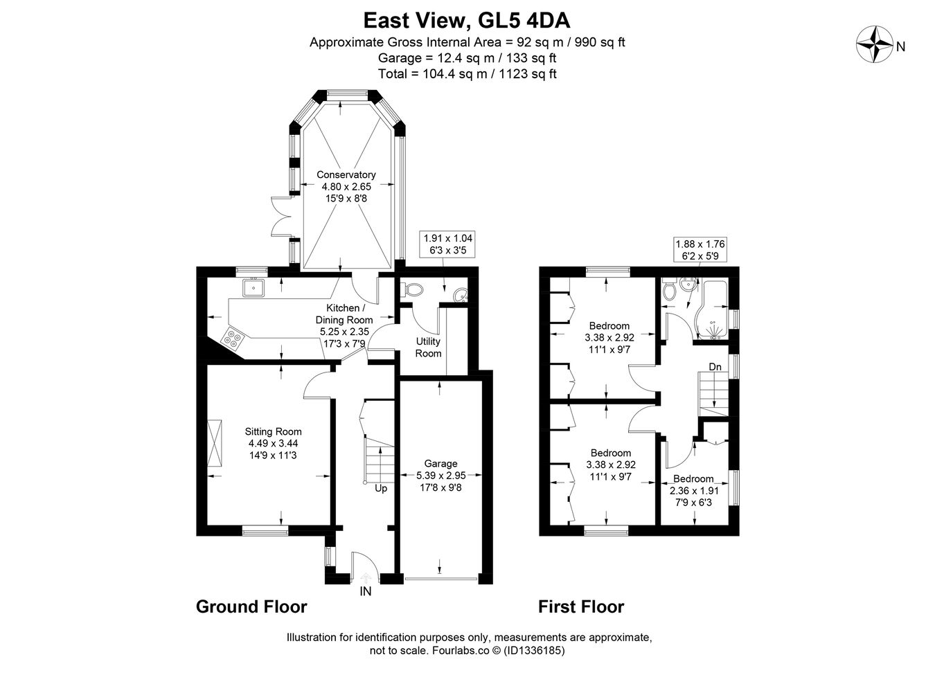 Farmhill Lane, Stroud floorplan