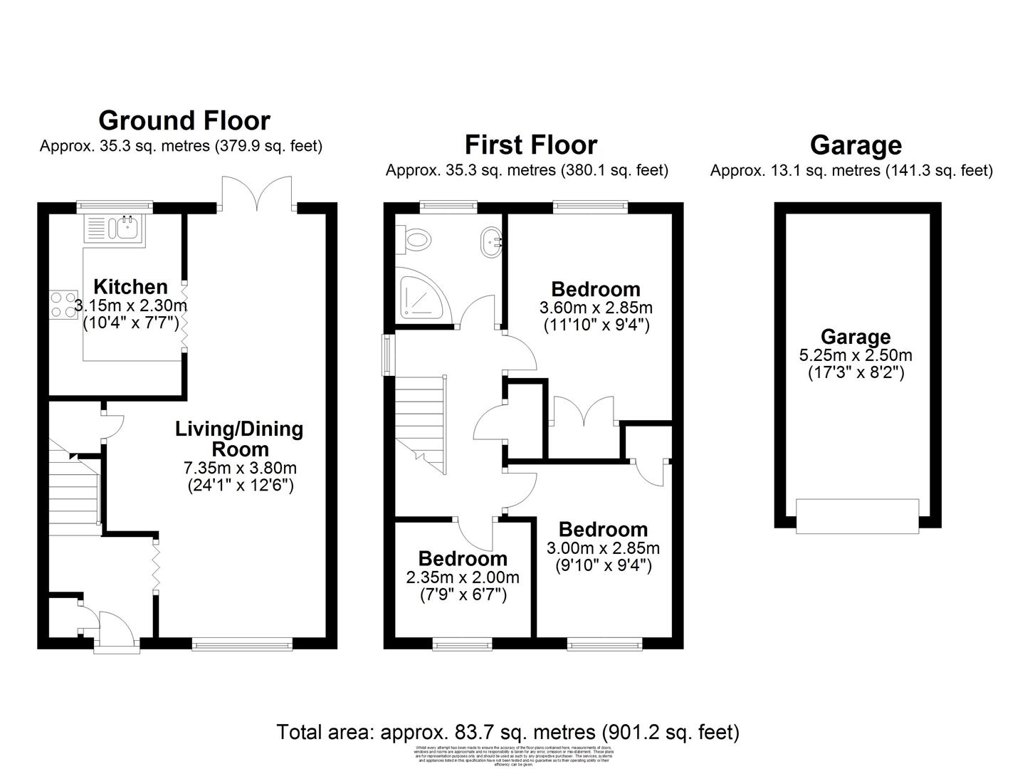 3 Bedrooms Semi-detached house for sale in Ainsdale Way, Woking GU21