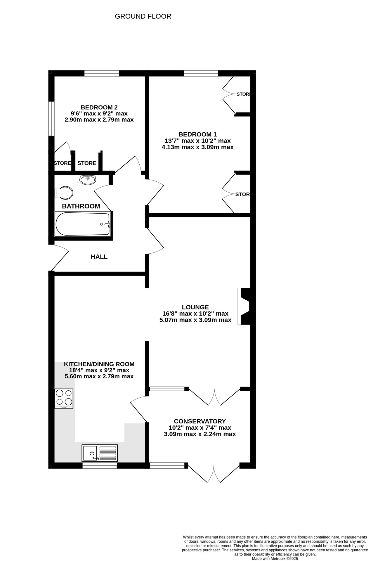 12 Priory Gardens, Bristol floorplan