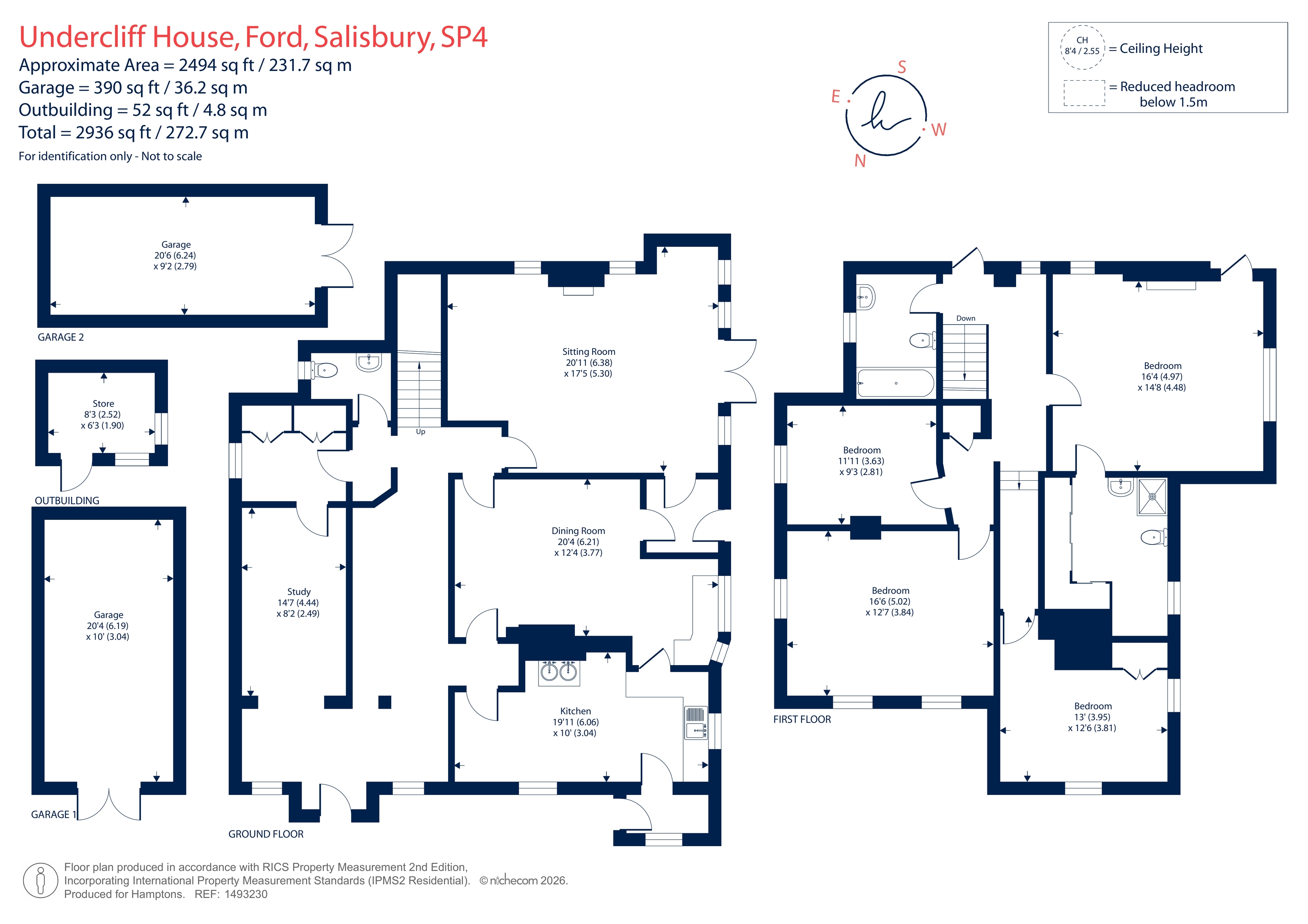 Undercliff House, Ford, Salisbury floorplan