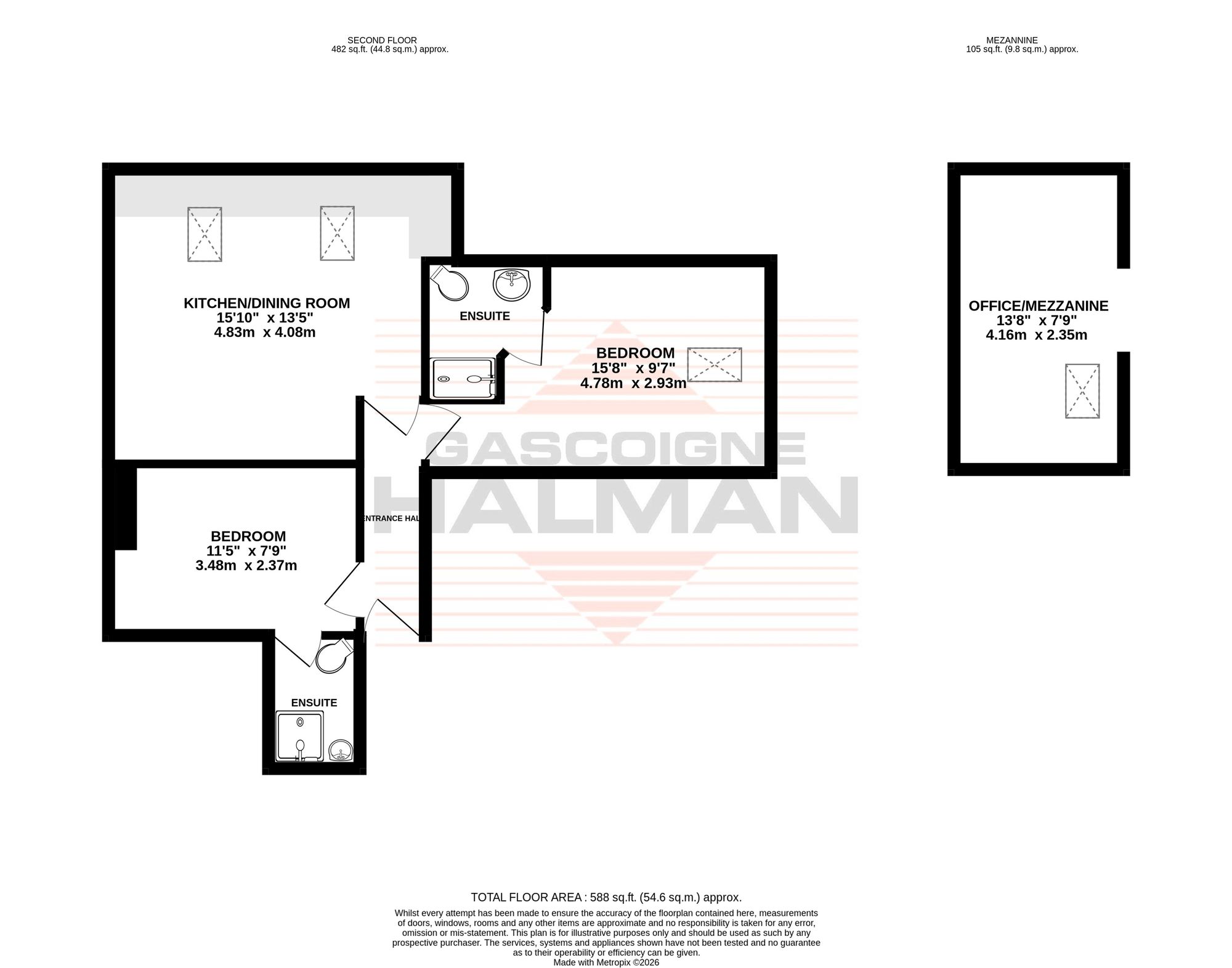 Flat 10a, Boothroyd, Sale floorplan