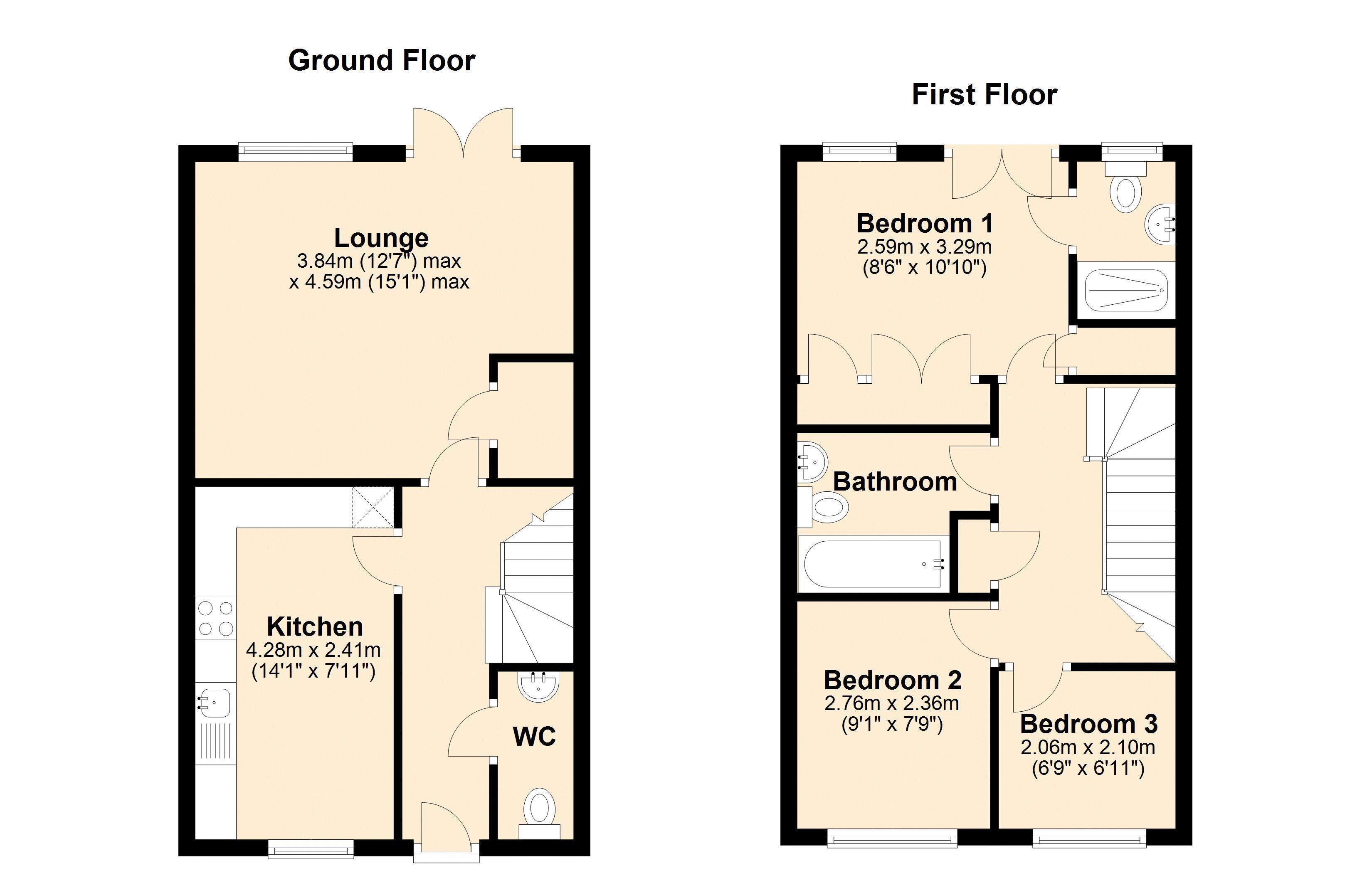 7, Rennison Mews, Blaydon floorplan