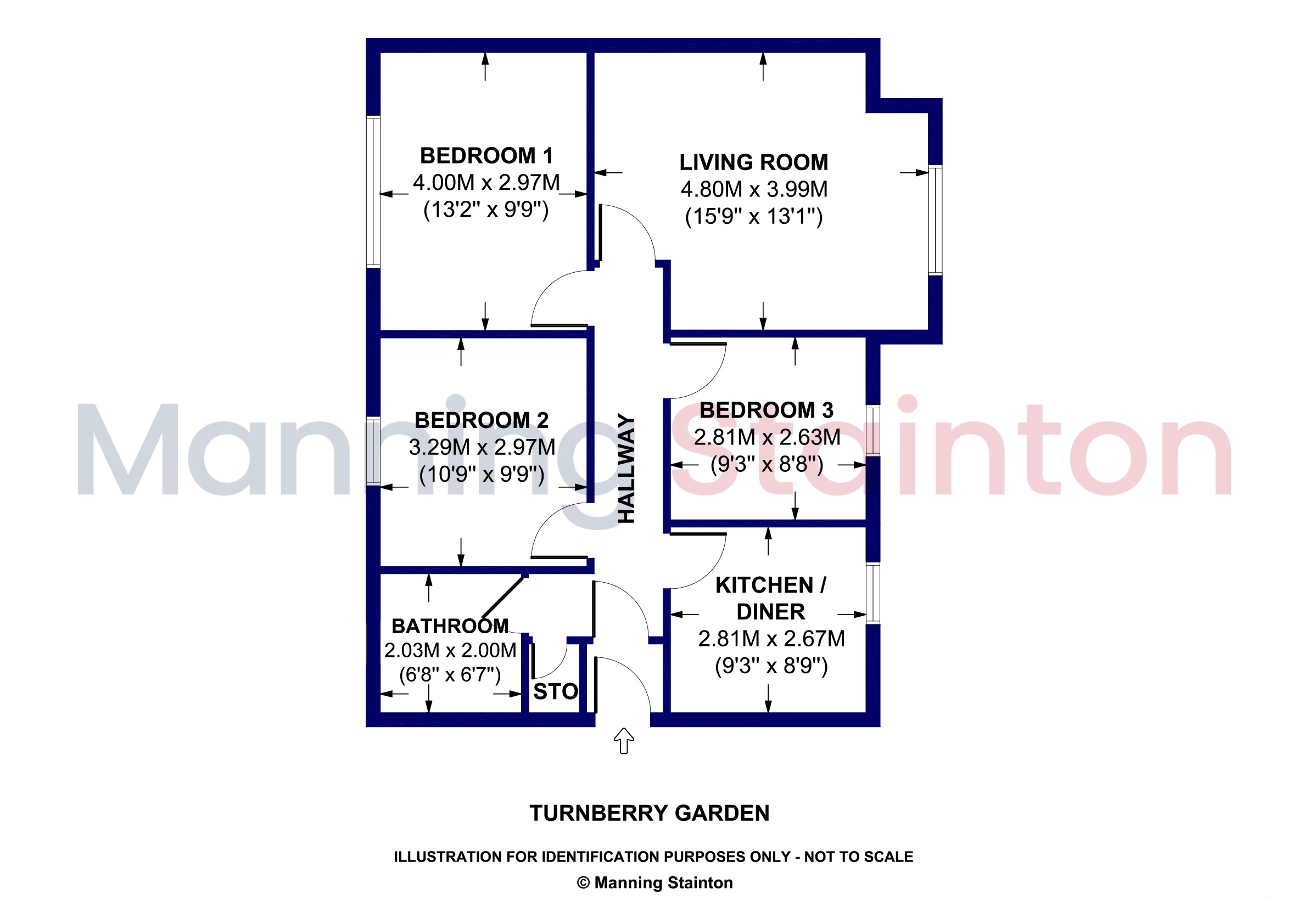 31, Turnberry Gardens, Wakefield floorplan