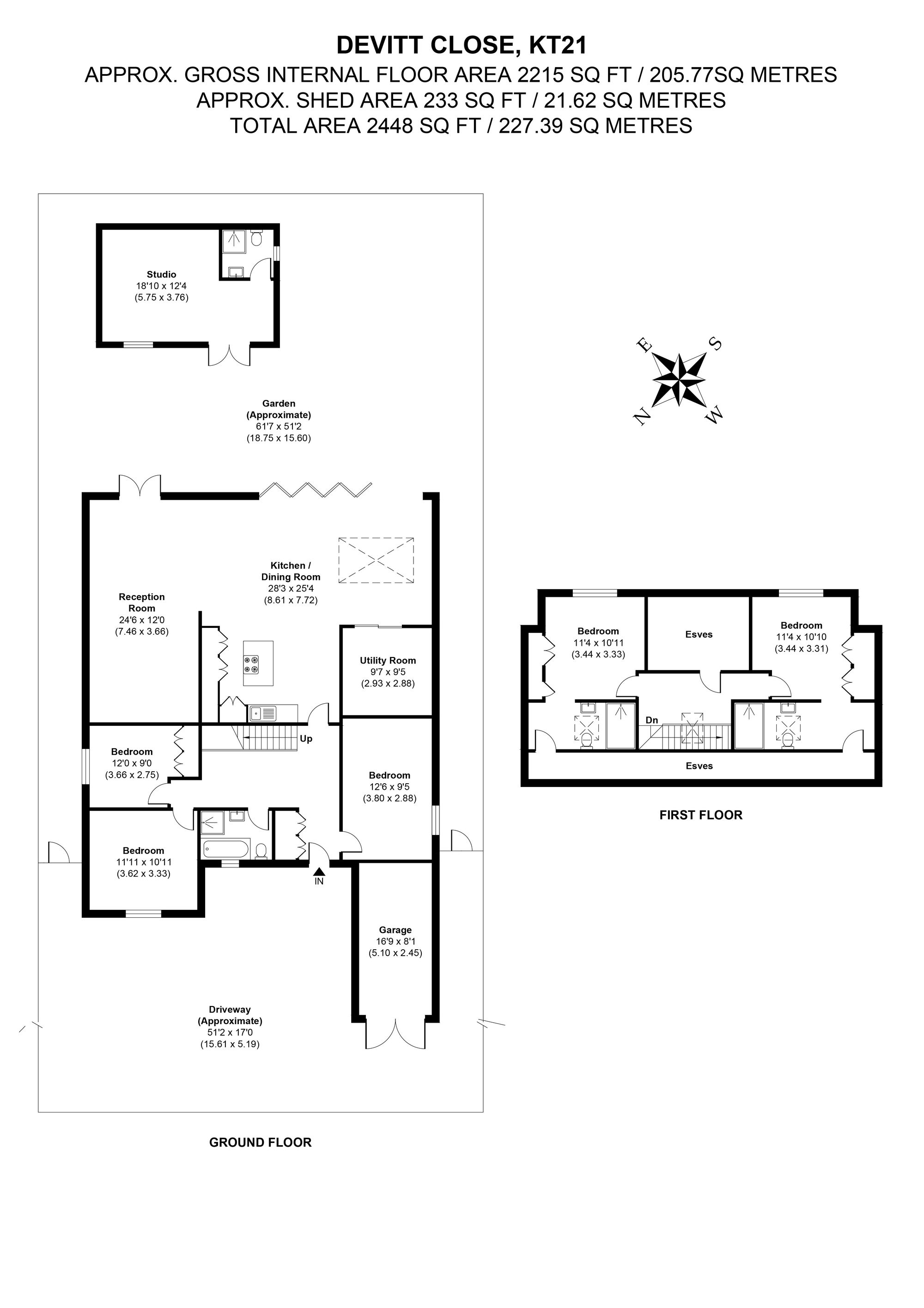 8 Devitt Close, Ashtead floorplan