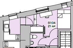 B104 Canning Place, 118, Derby Road, Nottingham floorplan