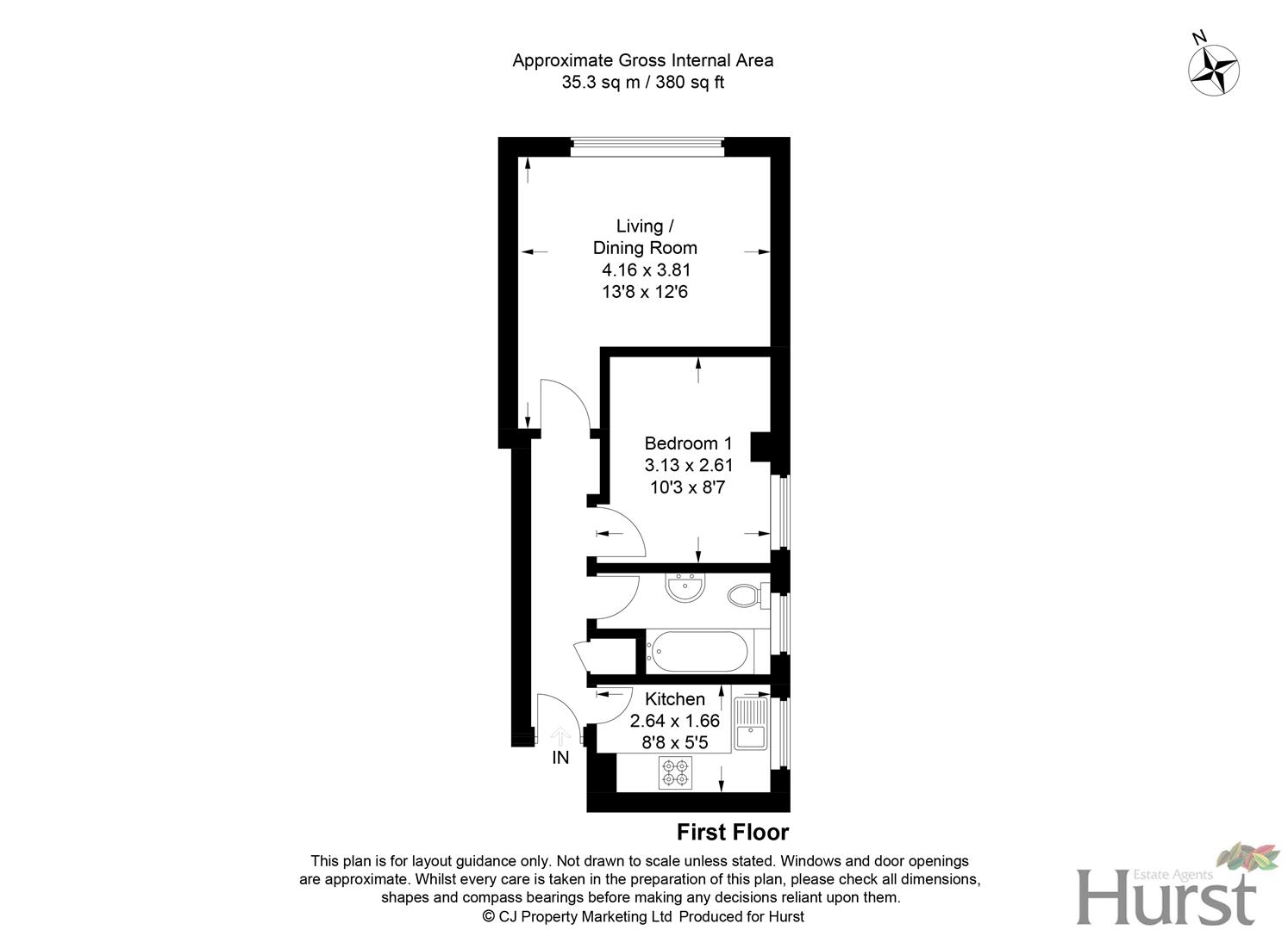 West Road, High HP12, 1 bedroom flat for sale