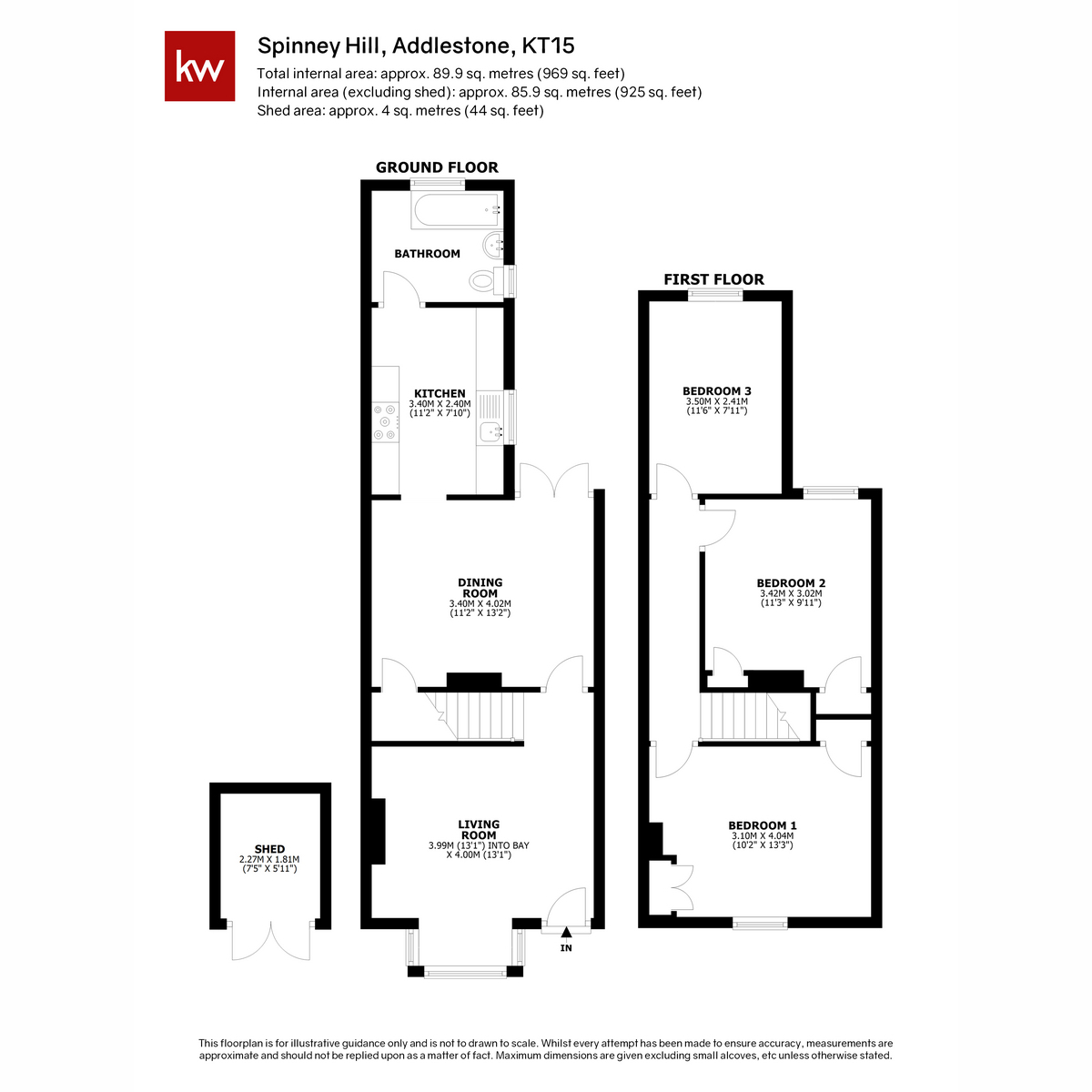 43, Spinney Hill, Addlestone floorplan
