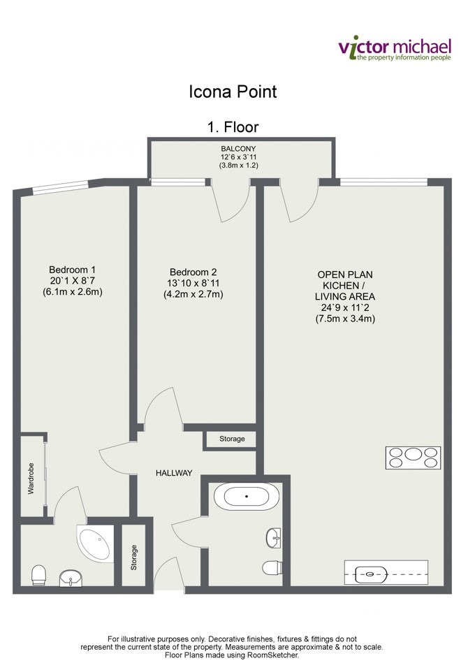 58  Flat 23, Warton Road, London floorplan