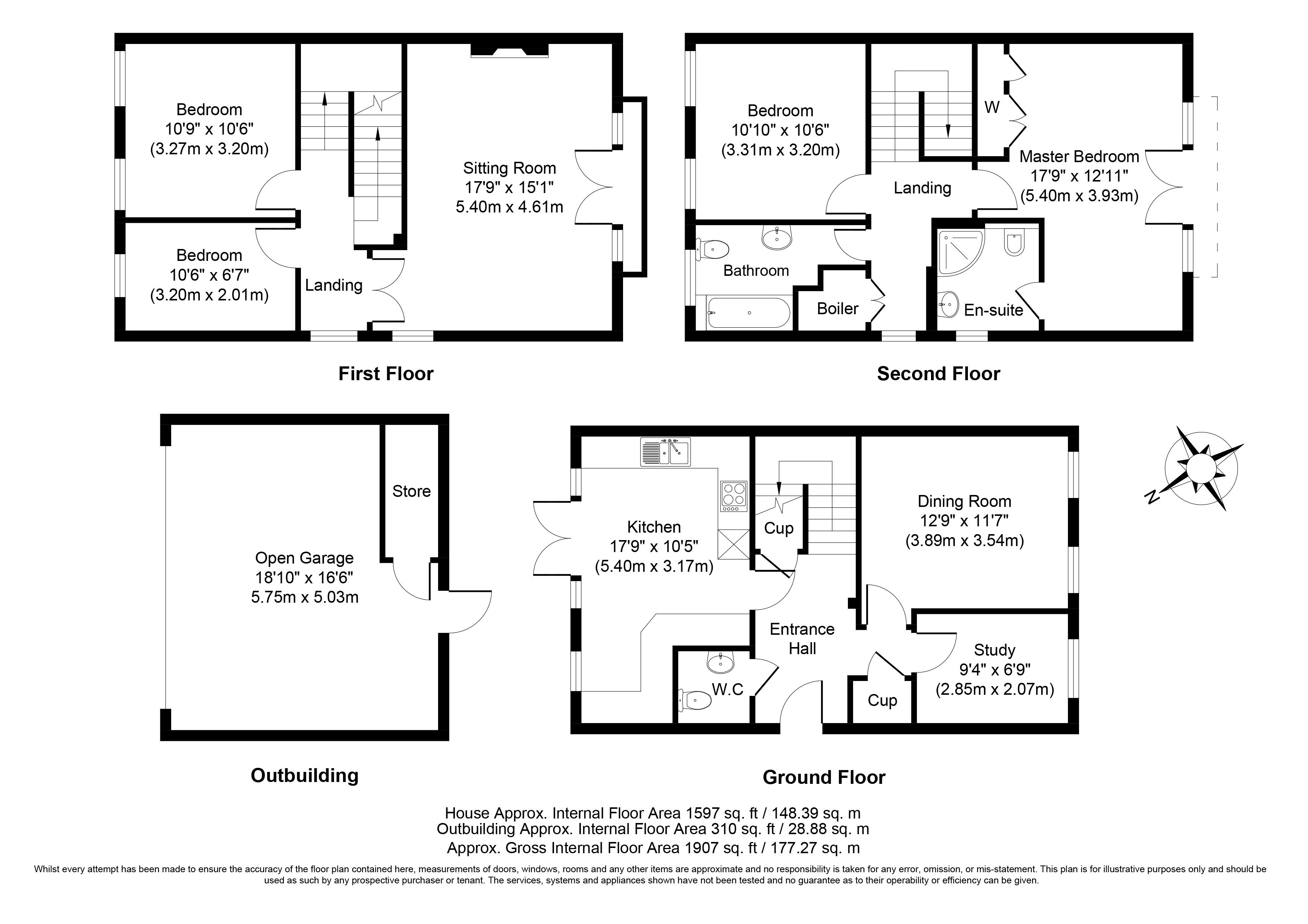 4 Bedrooms Town house to rent in Mortley Close, Tonbridge TN9