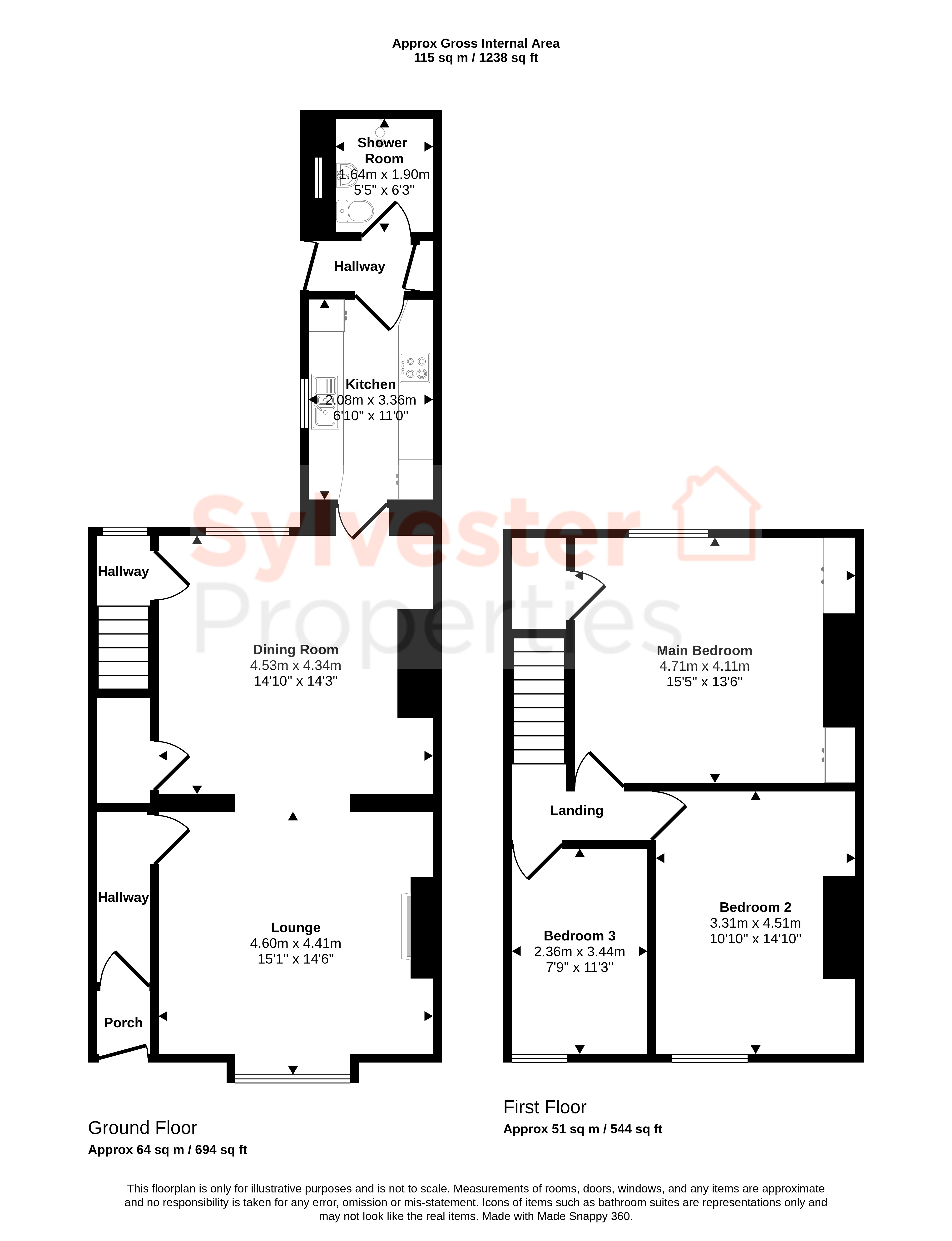40, Annfield Terrace, Stanley floorplan