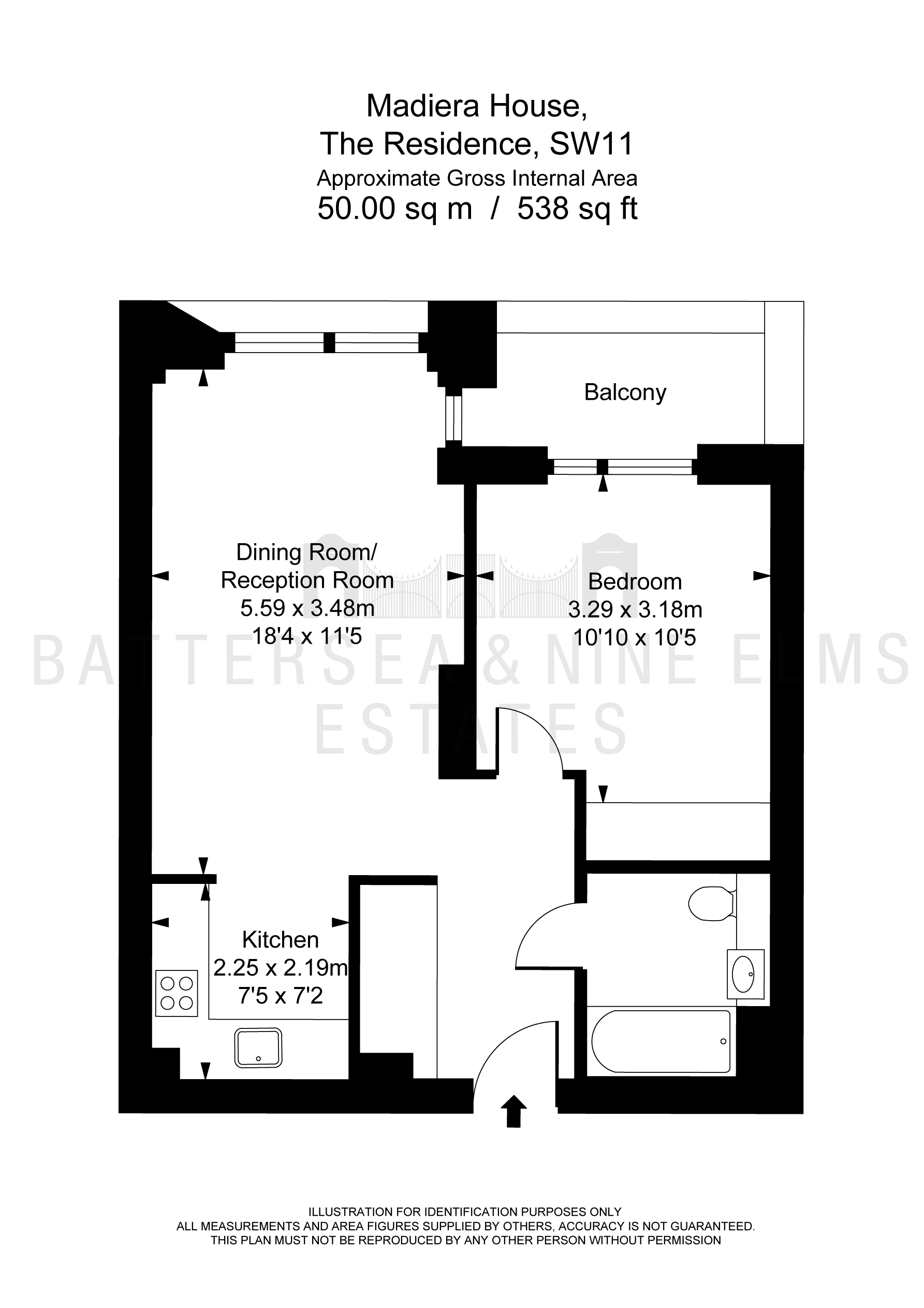 1 Bedrooms Flat for sale in Clowes Walk, London SW11