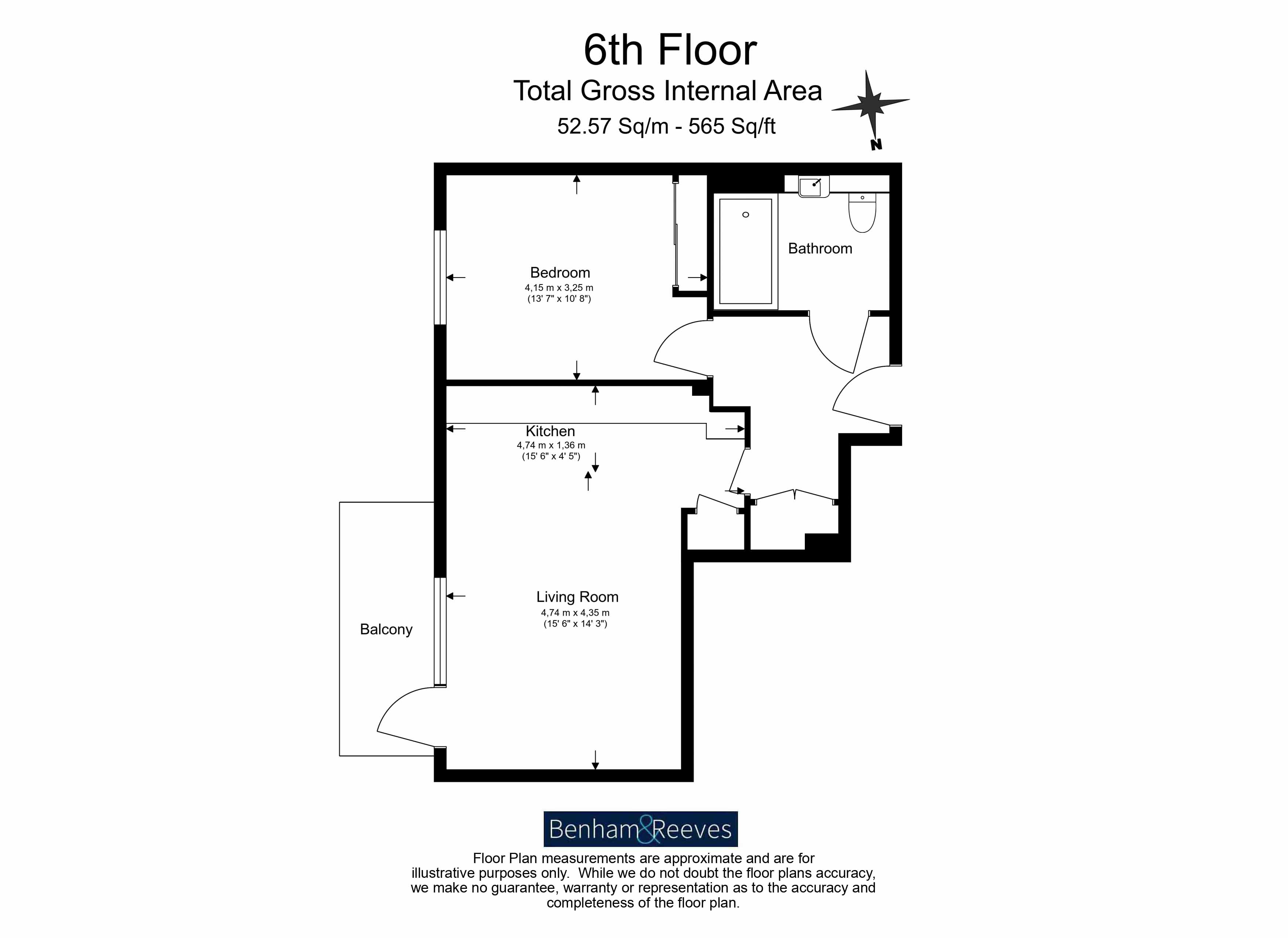 Flat 51, Sibley House, 1, Cedrus Avenue, Southall floorplan
