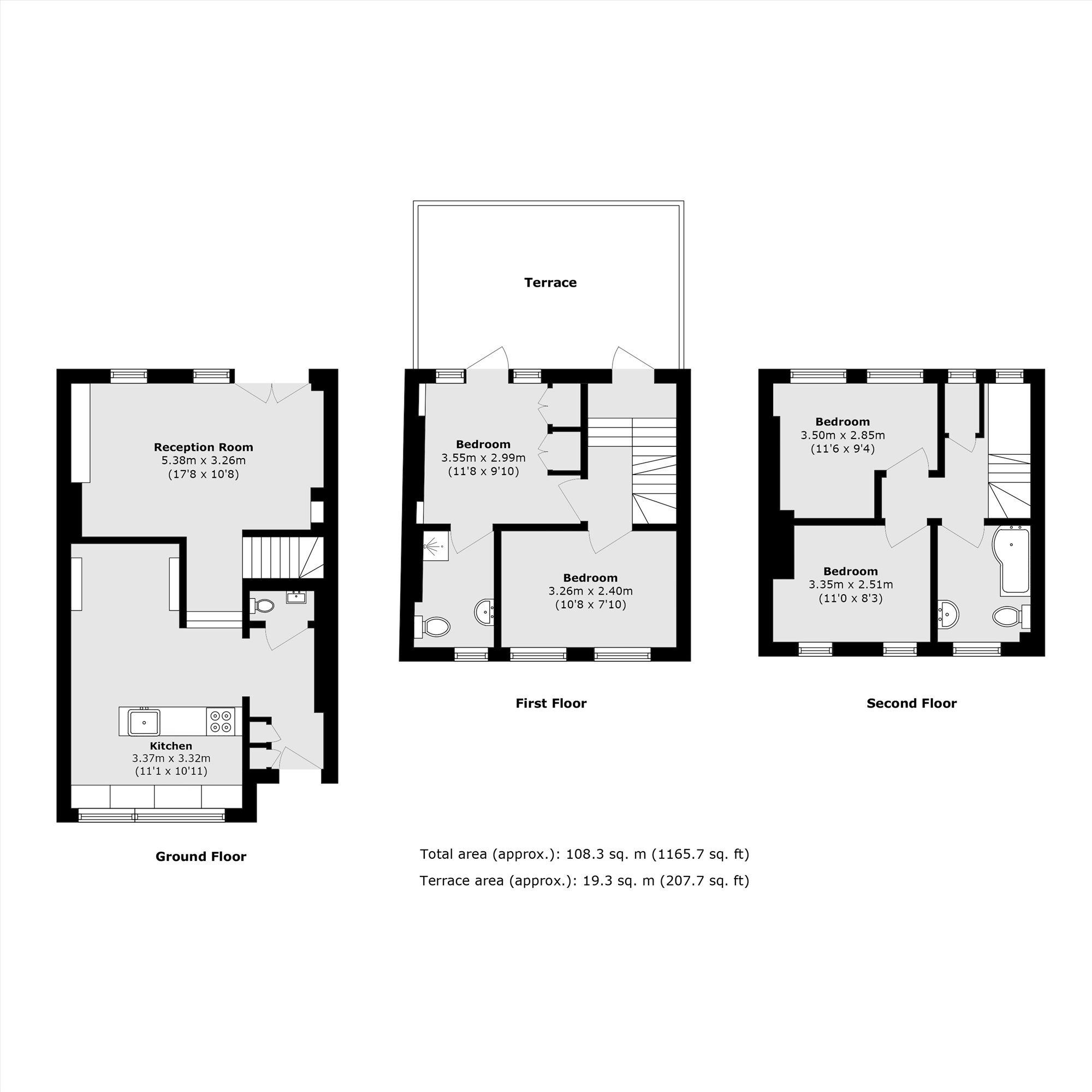 471, Harrow Road, London floorplan
