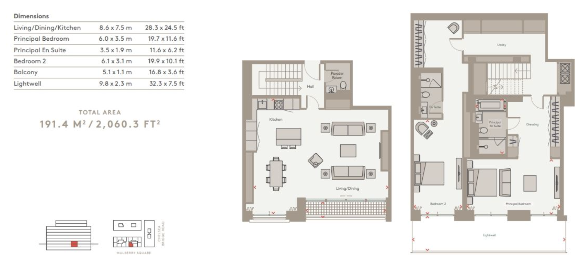 Chelsea Barracks, Whistler Square, London floorplan