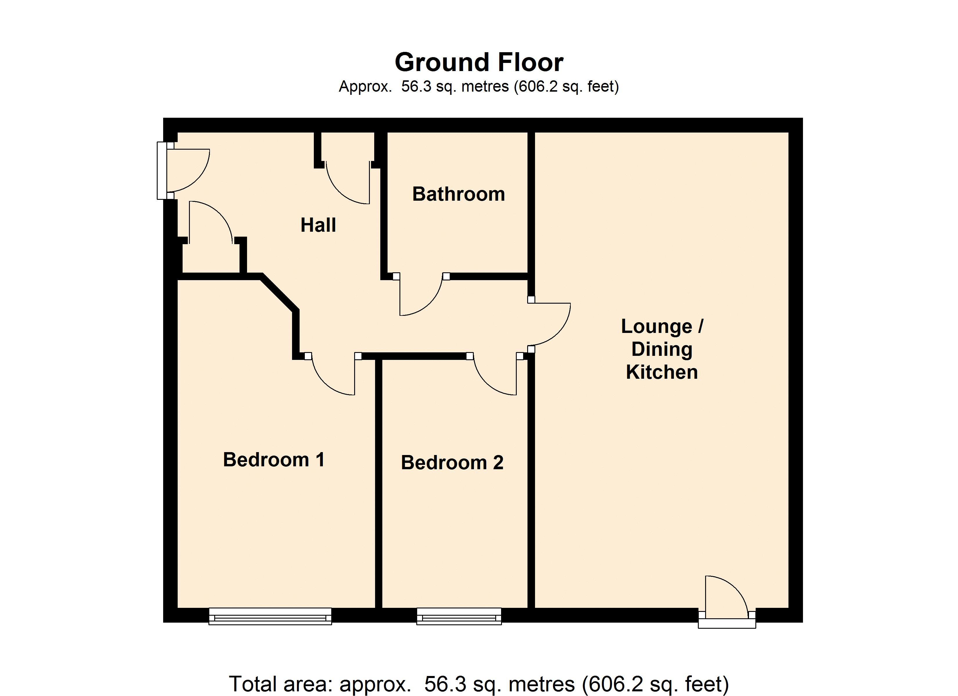 Apartment 1,3, Paperhouse Close, Rochdale floorplan