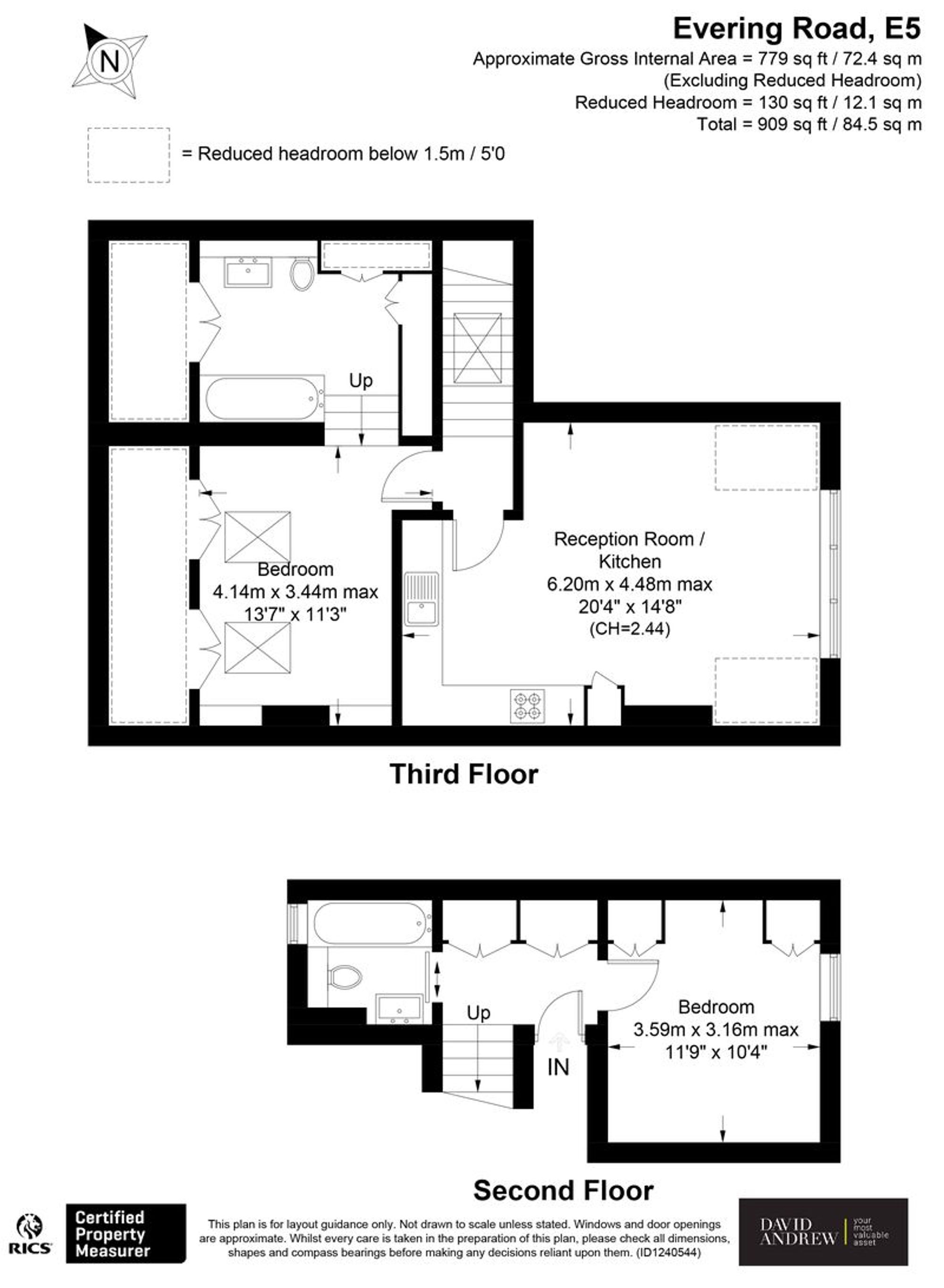 Flat 3, 184 Evering Road, London floorplan