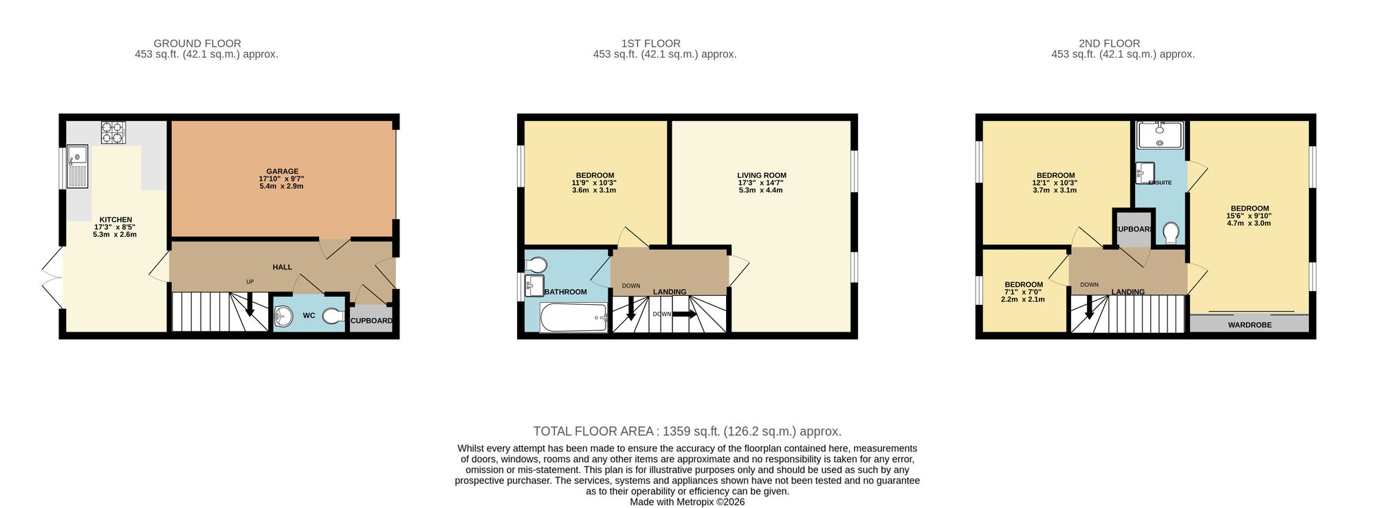 124 Grove Gate, Taunton floorplan