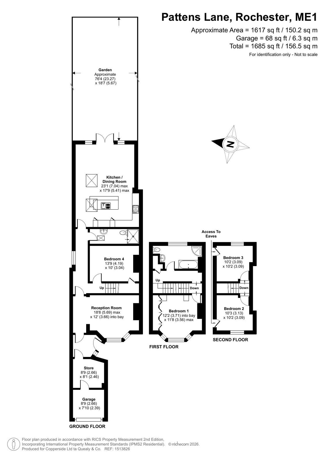 26, Pattens Lane, Rochester floorplan