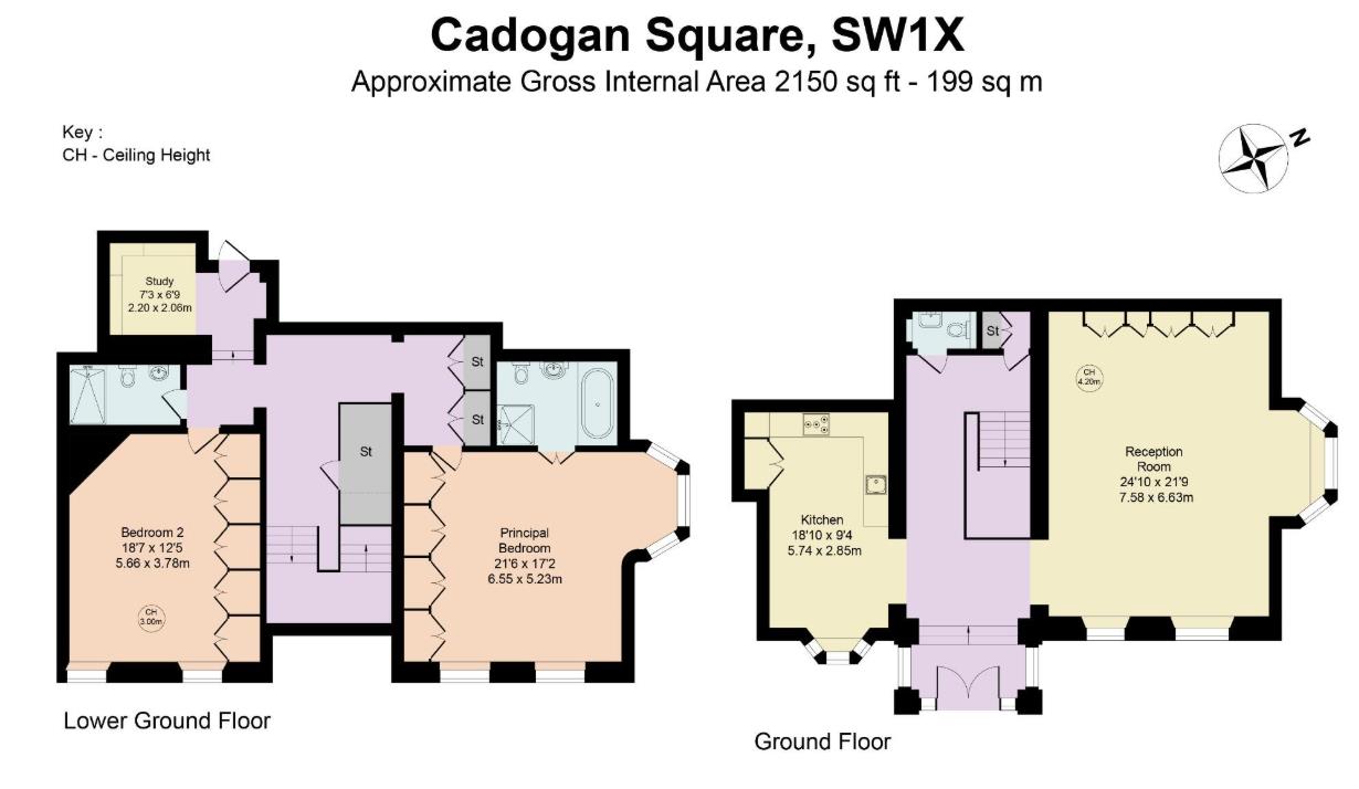 2A, Cadogan Square, London floorplan