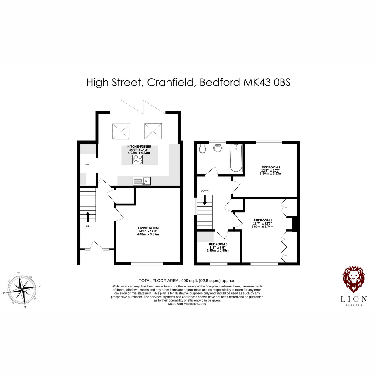 123, High Street, Bedford floorplan