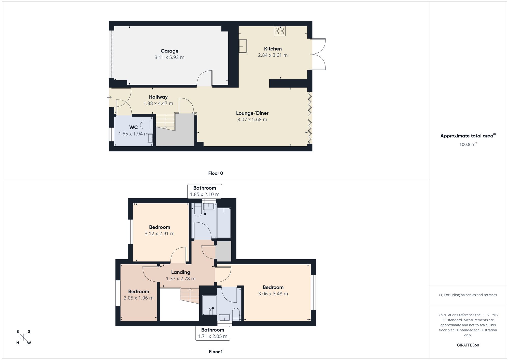 3 Stone Drive, Newcastle Upon Tyne floorplan