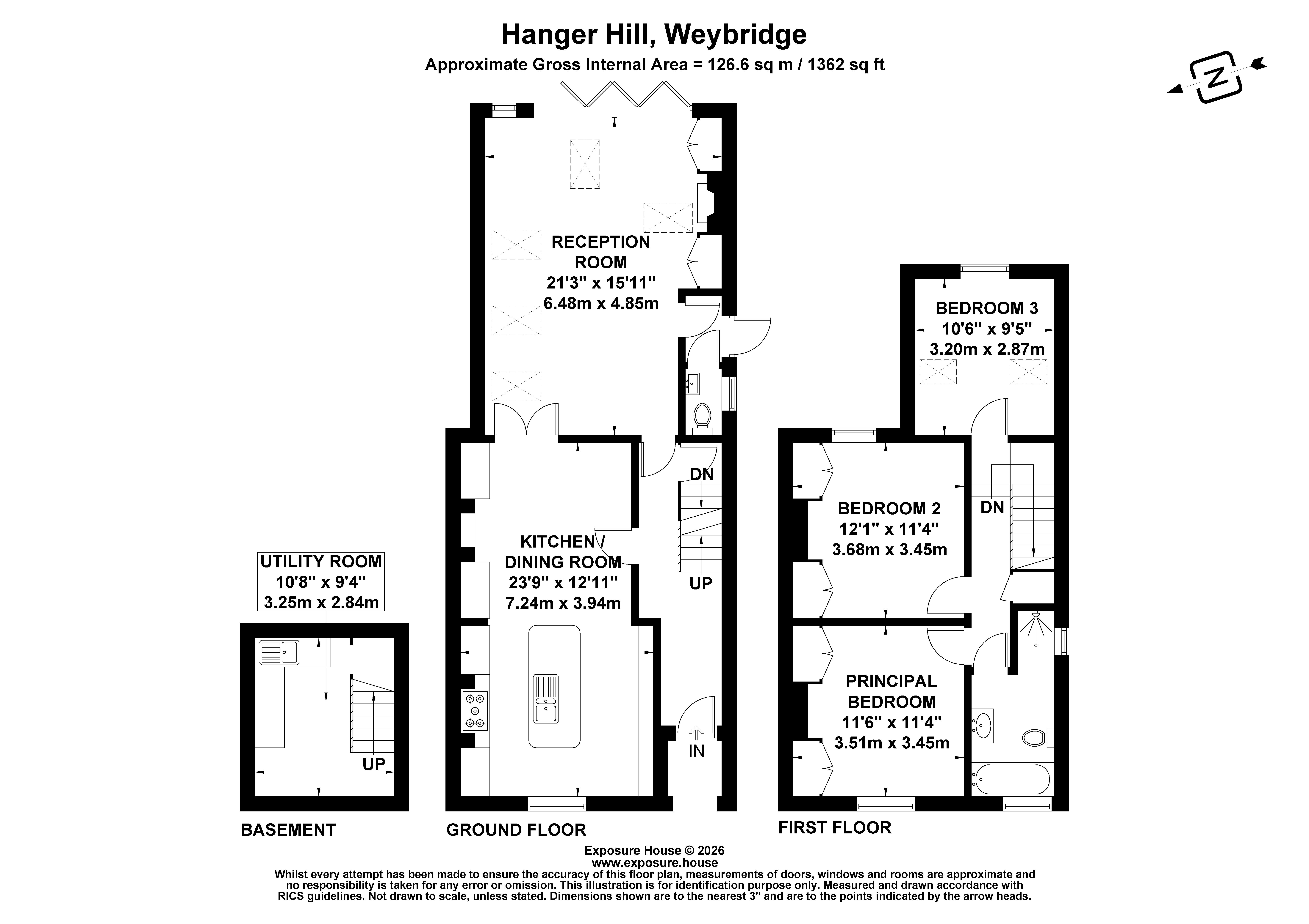 45, Hanger Hill, Surrey floorplan