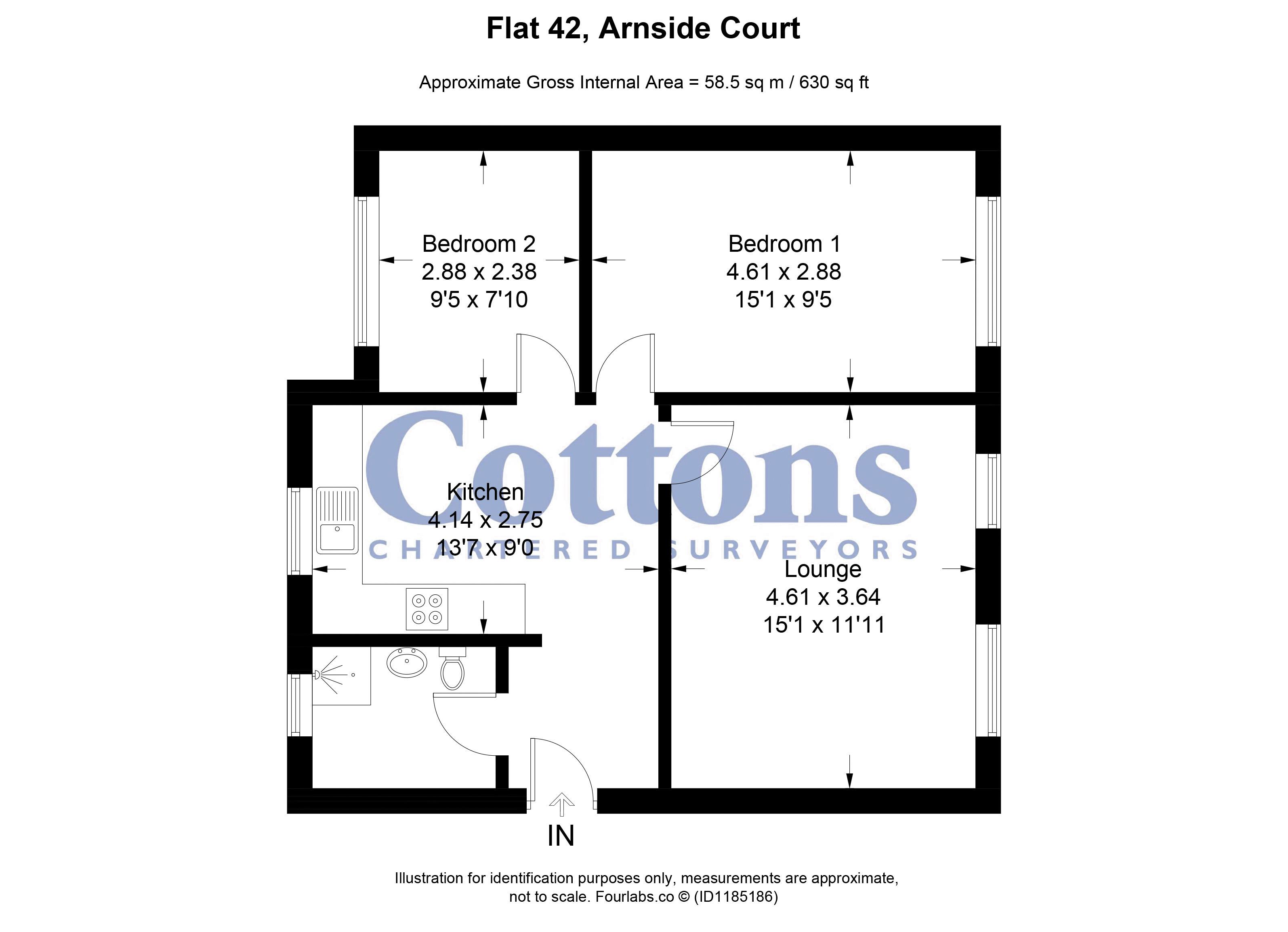 42 Arnside Court, North Park Road, Birmingham floorplan