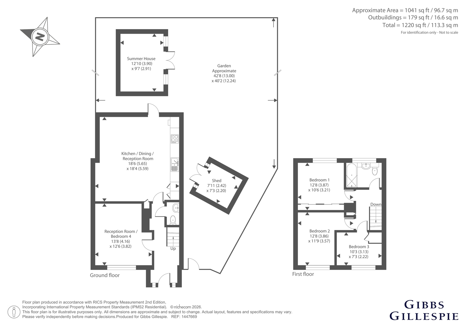 10, Roman Close, Uxbridge floorplan
