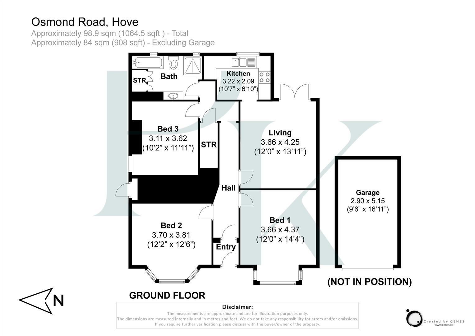 Osmond Road, Hove floorplan