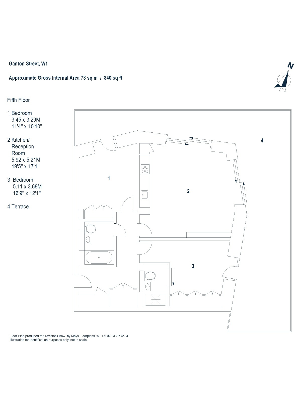 7 Ganton Street, Greater London floorplan