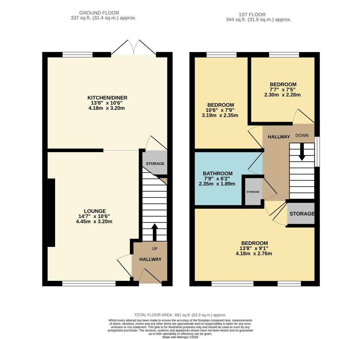 4, Sycamore Close, Kettering floorplan