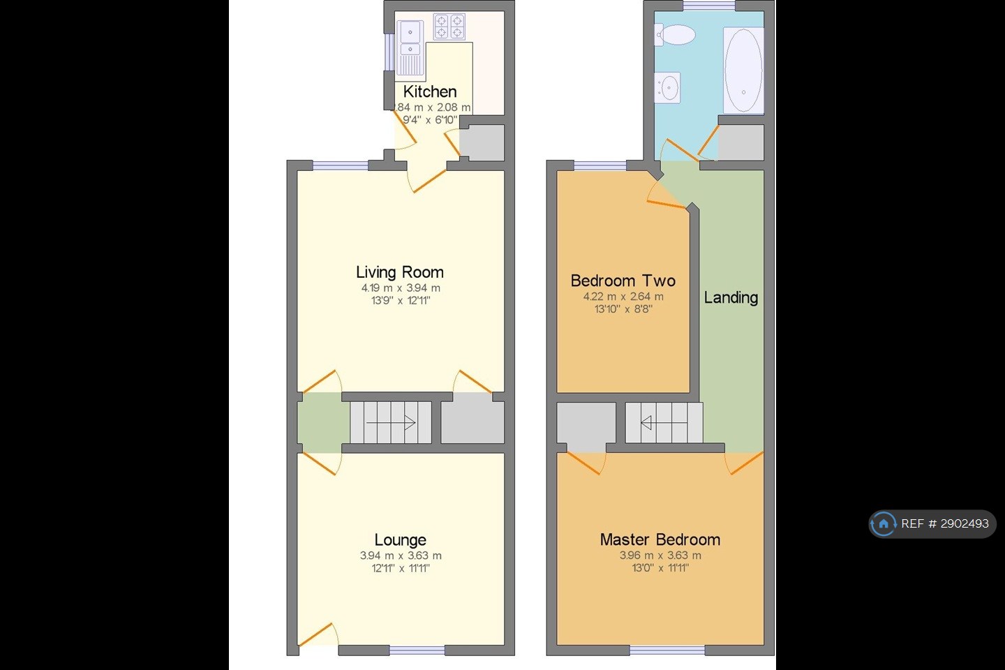 Shirland St, Chesterfield floorplan