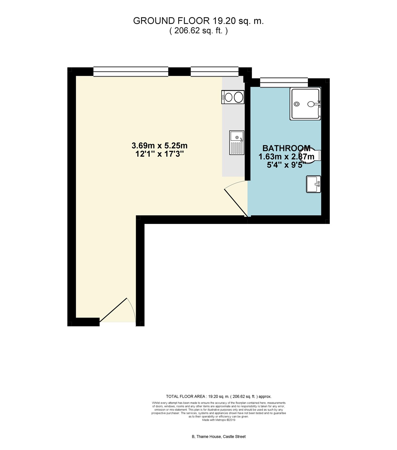 1 Bedrooms Studio to rent in Castle Street, High Wycombe HP13