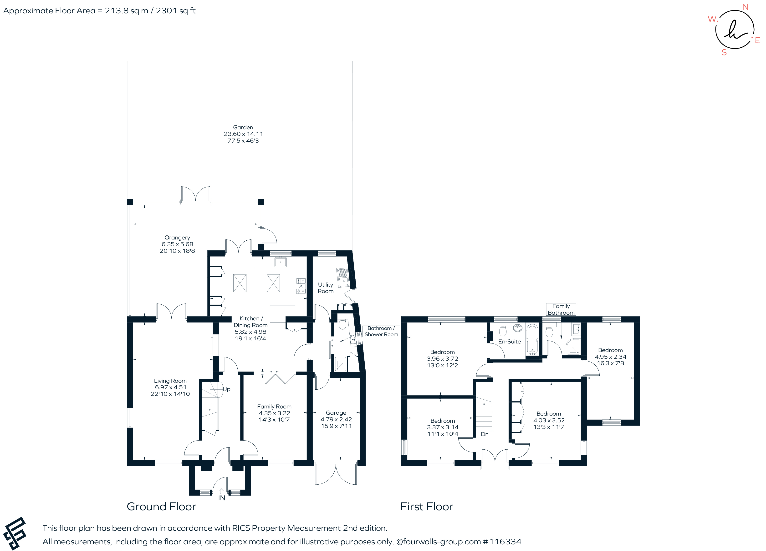 Hookfield, Epsom floorplan