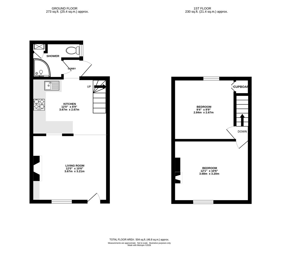 21, South Street, Brentwood floorplan