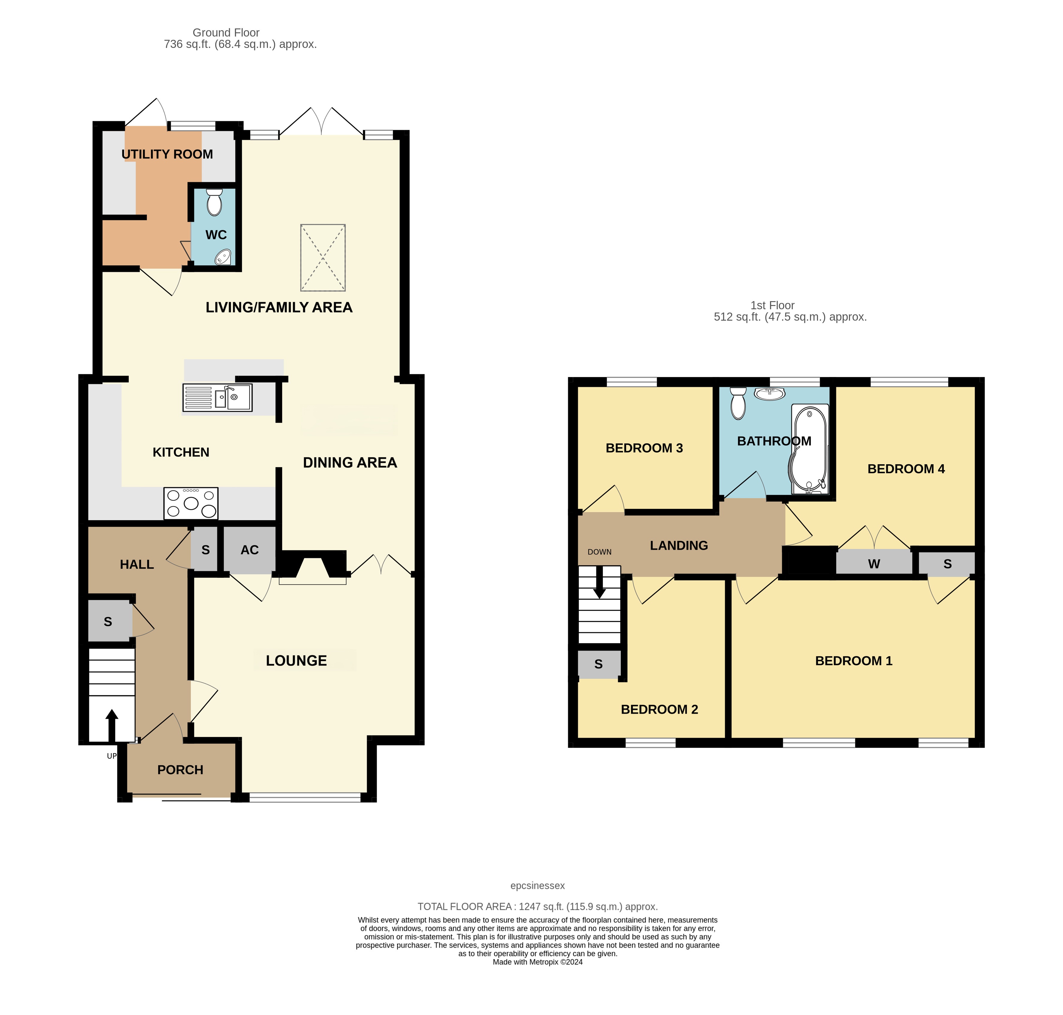 Acres Avenue, Essex floorplan